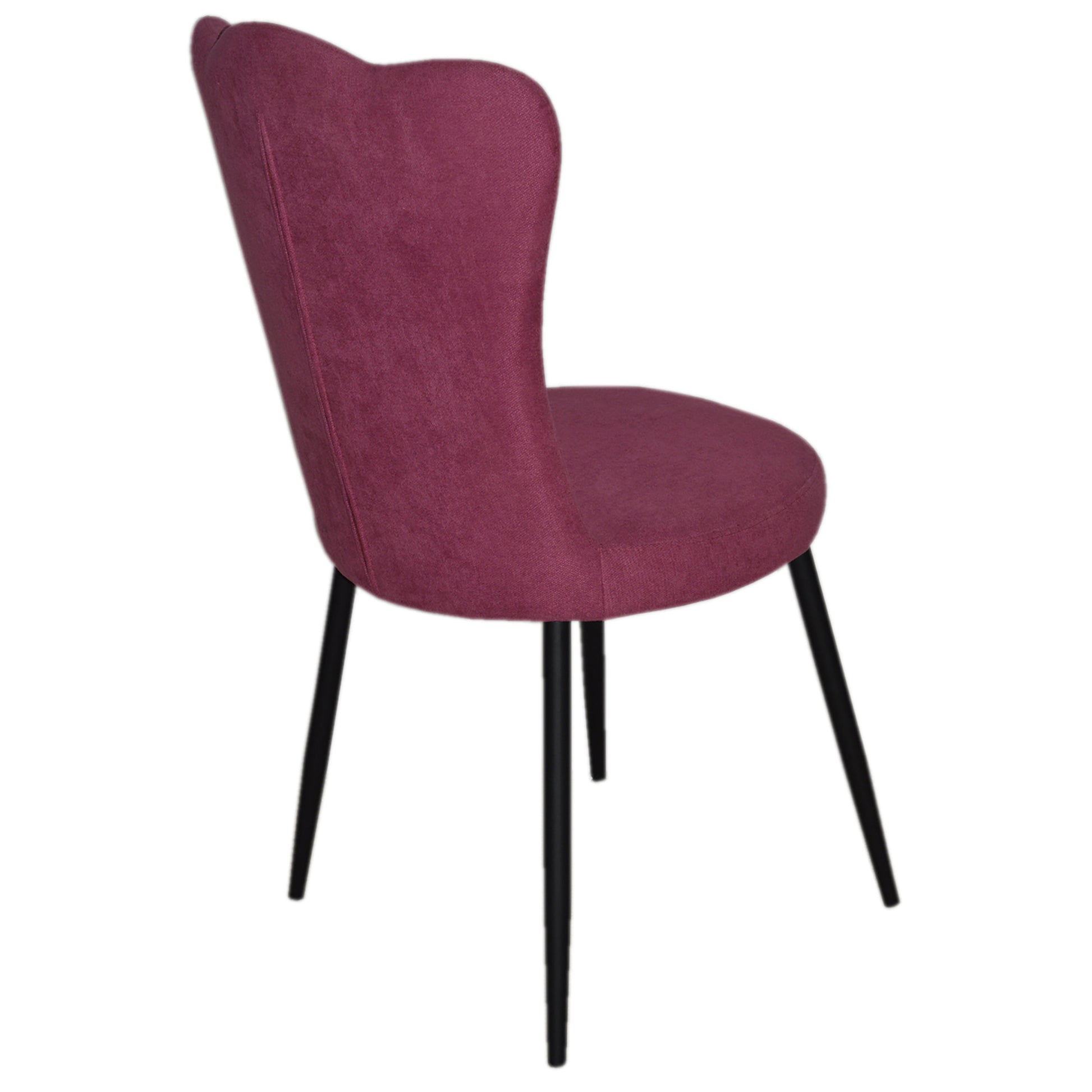 Sophia Pink Velvet Dining Chair Set of 2-Dining Room-DECOROLALA