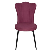 Sophia Pink Velvet Dining Chair Set of 2-Dining Room-DECOROLALA