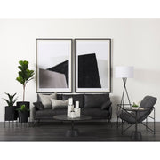 Sophia 5.5 L x 5.5 W x 8.5 H White Marble Decor Stand-Objects-DECOROLALA