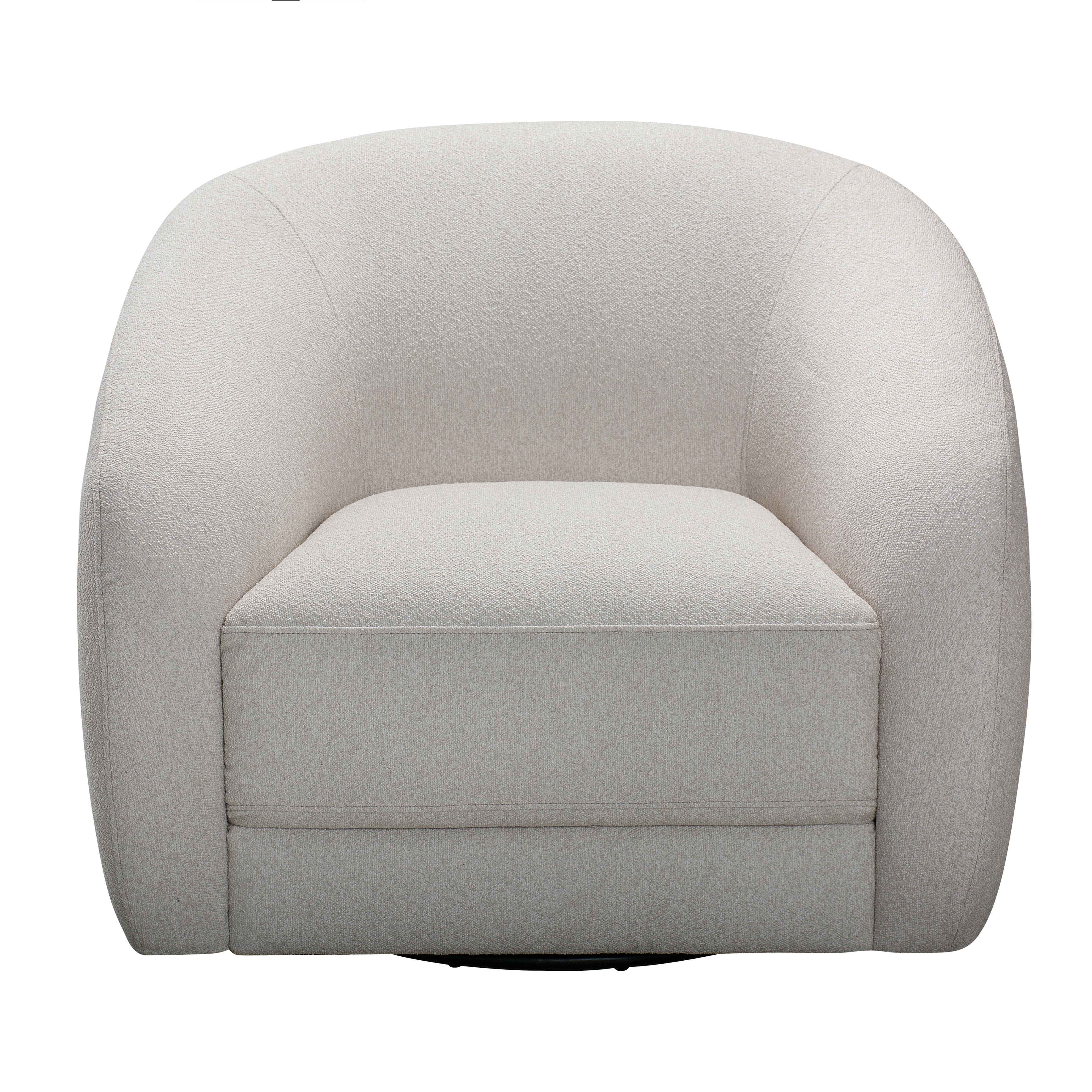 Sophy 40 in. Swivel Chair with Curved Arms-Furniture > Chairs-DECOROLALA
