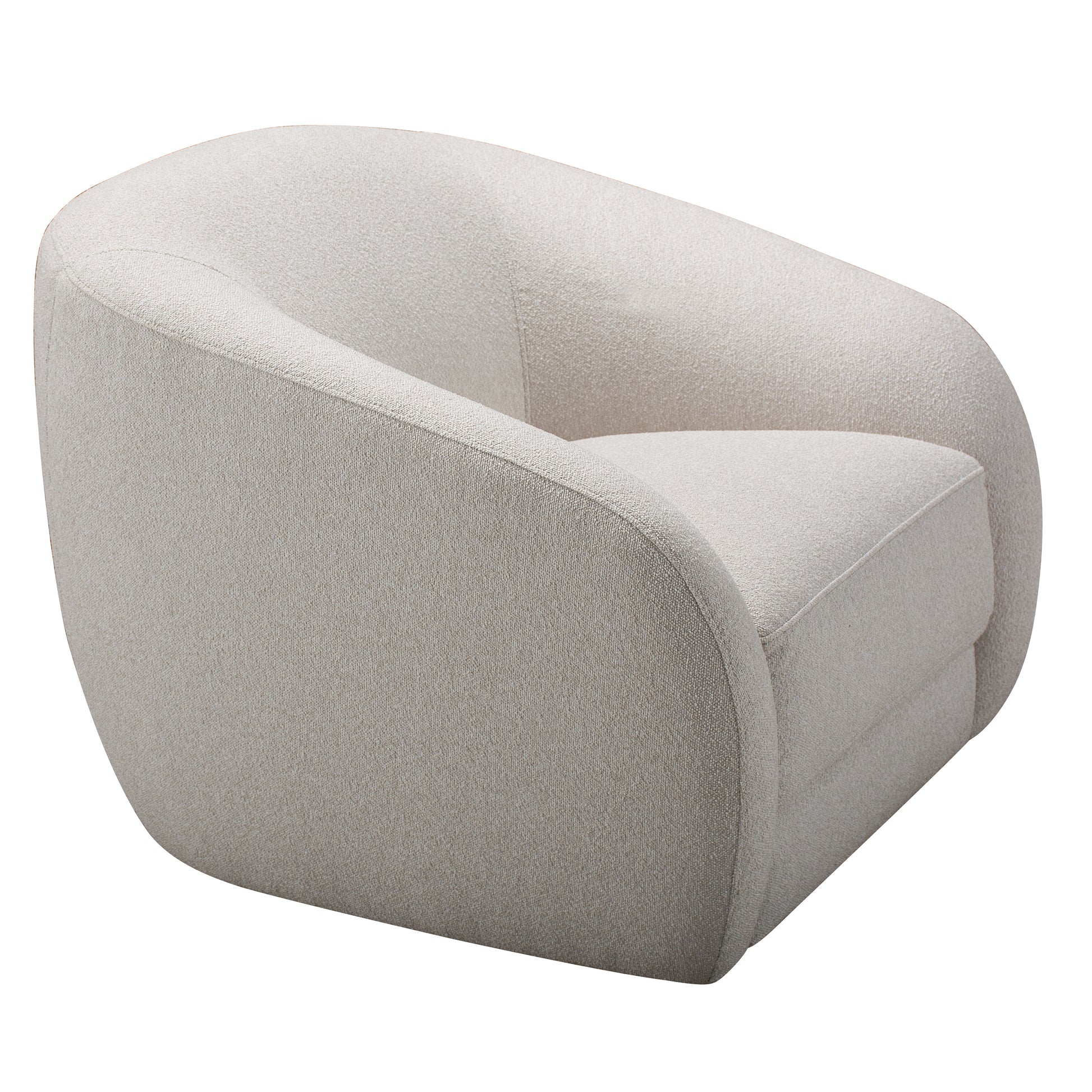 Sophy 40 in. Swivel Chair with Curved Arms-Furniture > Chairs-DECOROLALA