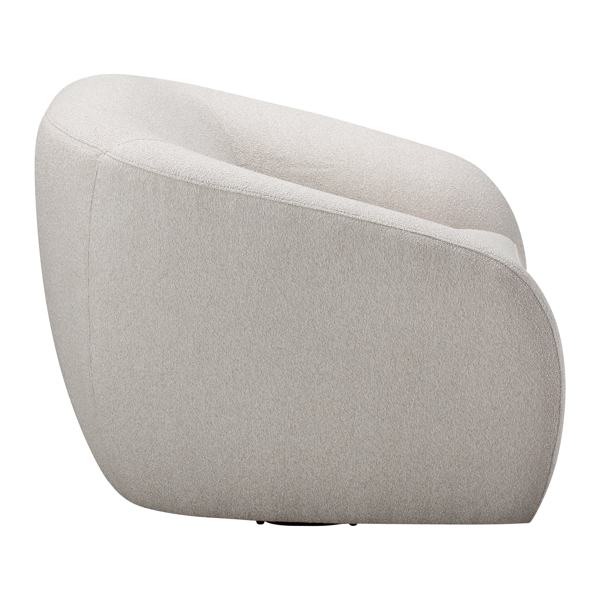 Sophy 40 in. Swivel Chair with Curved Arms-Furniture > Chairs-DECOROLALA