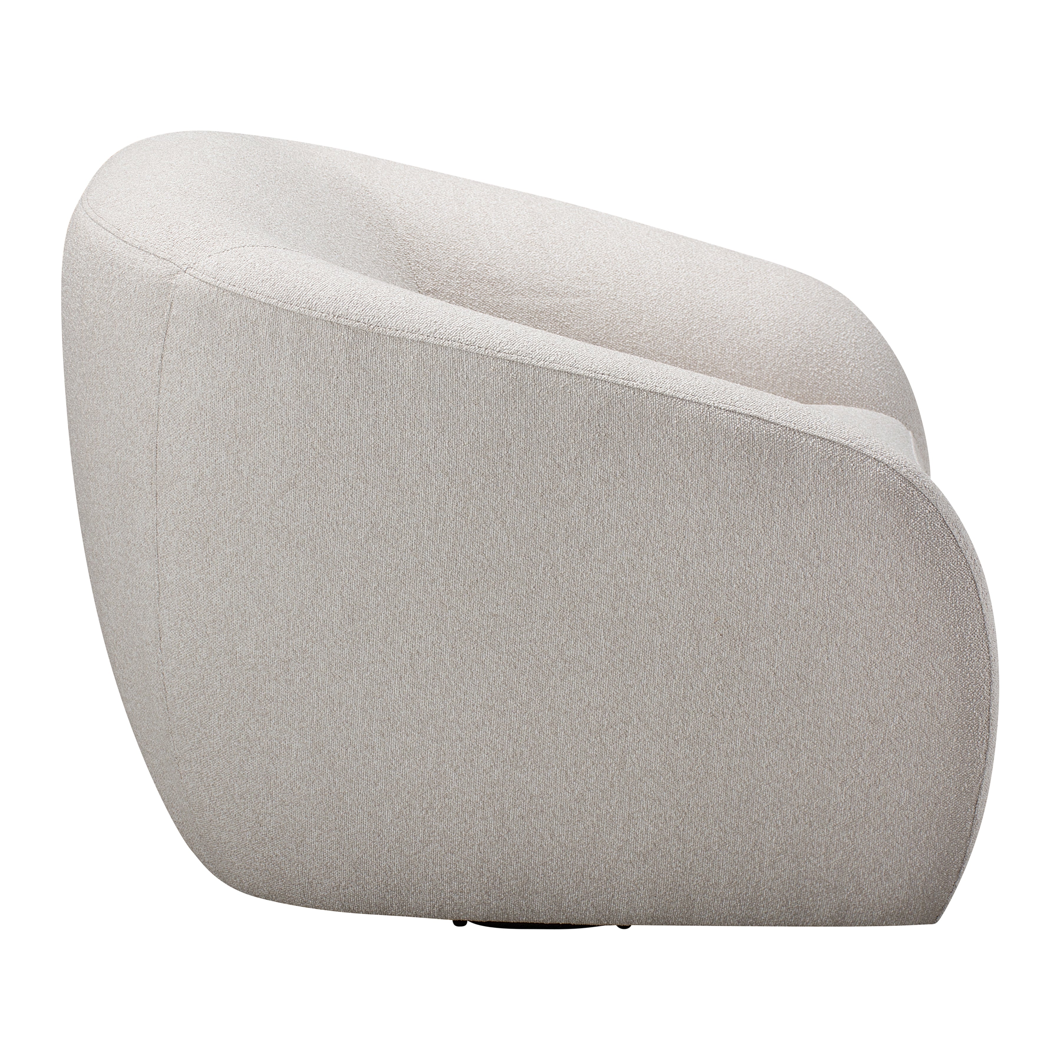 Sophy 40 in. Swivel Chair with Curved Arms-Furniture > Chairs-DECOROLALA