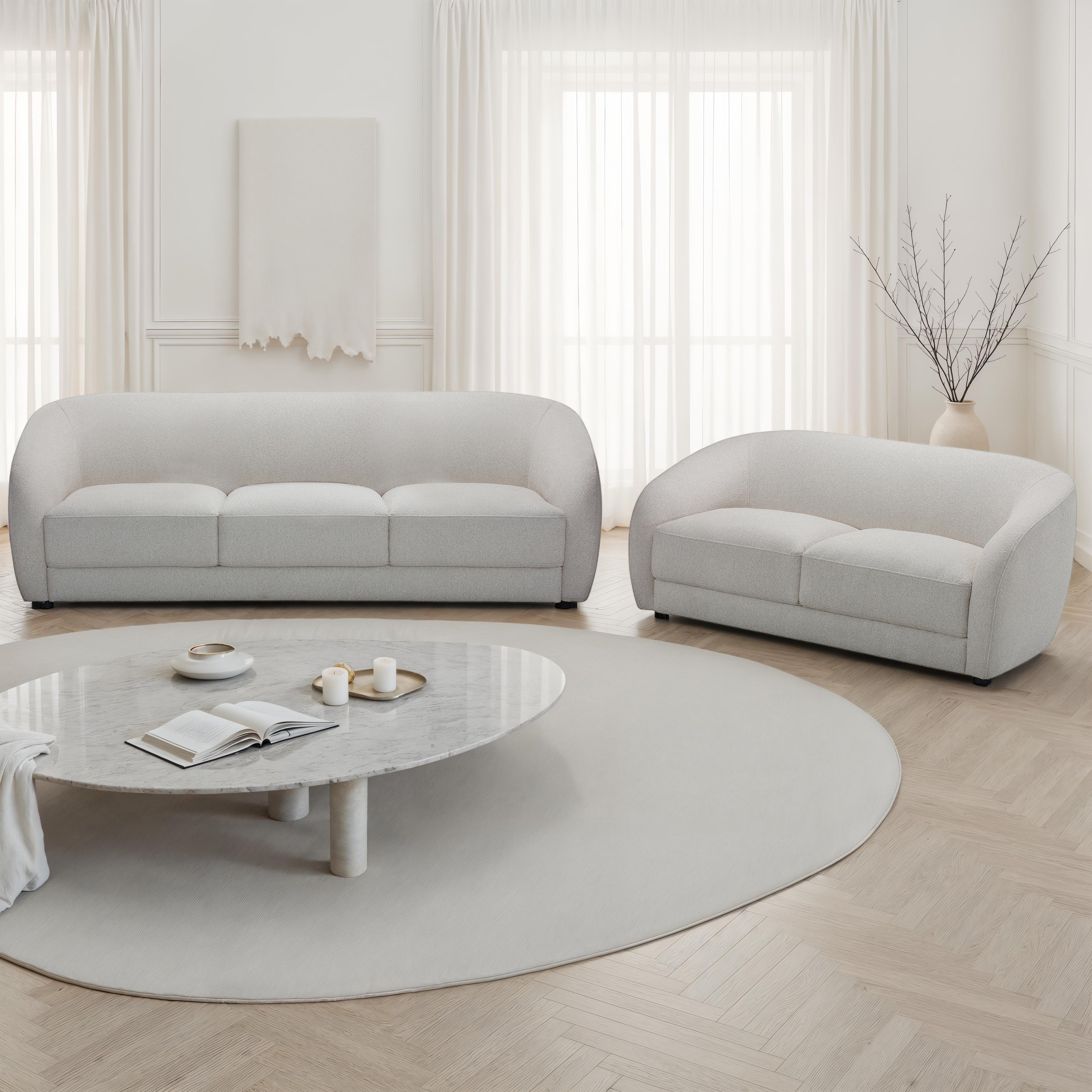 Sophy 70 in. Round Barrel Condo Sofa-Furniture > Sofas > Loveseat Sofas-DECOROLALA