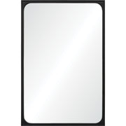 Sorella 36" Tall Rectangle Wall Mirror, Black-Mirror-DECOROLALA