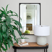 Sorella 36" Tall Rectangle Wall Mirror, Black-Mirror-DECOROLALA