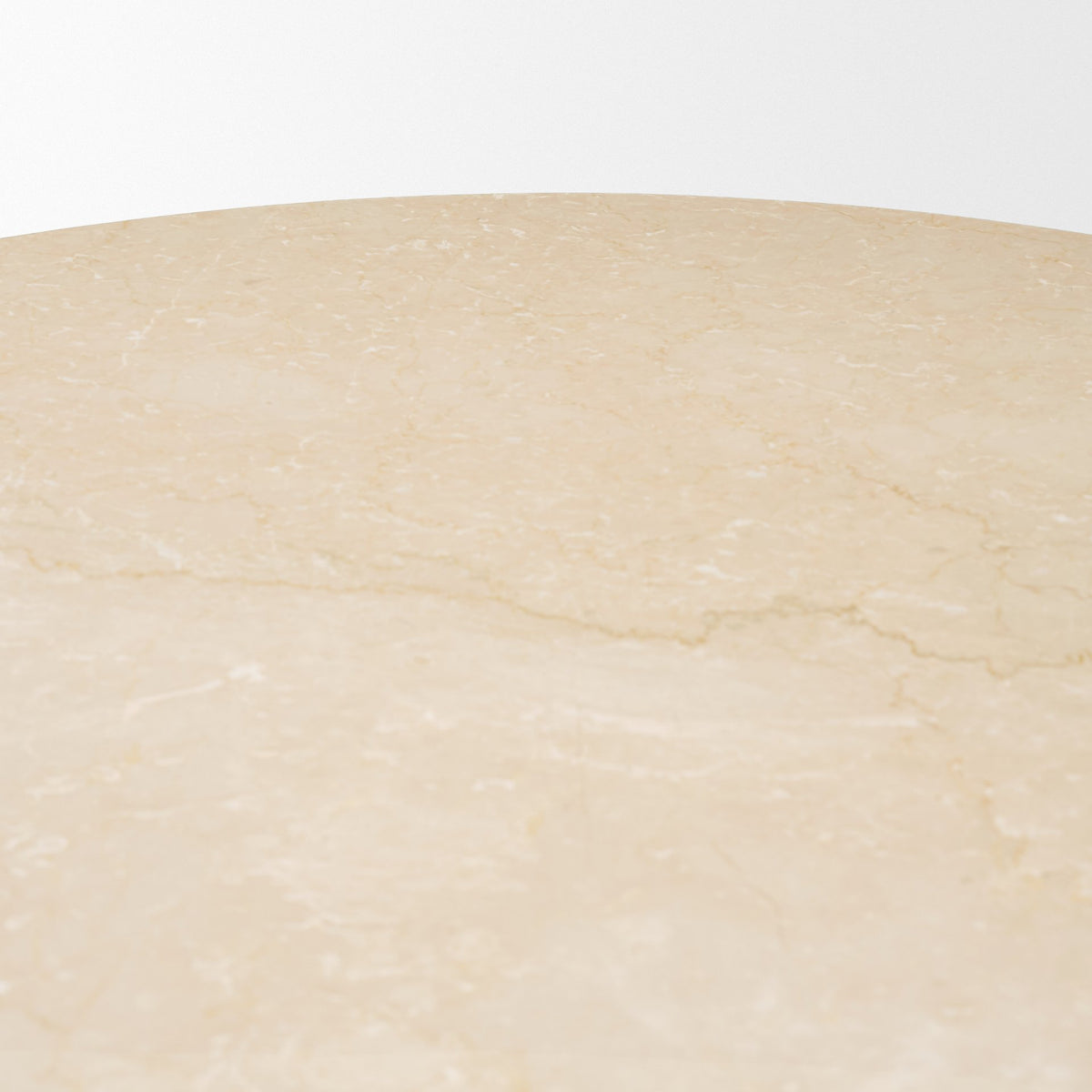 Sorrano 59" Round Pedestal Dining Table | Botticino Marble | Seats 6-Dining Tables-DECOROLALA