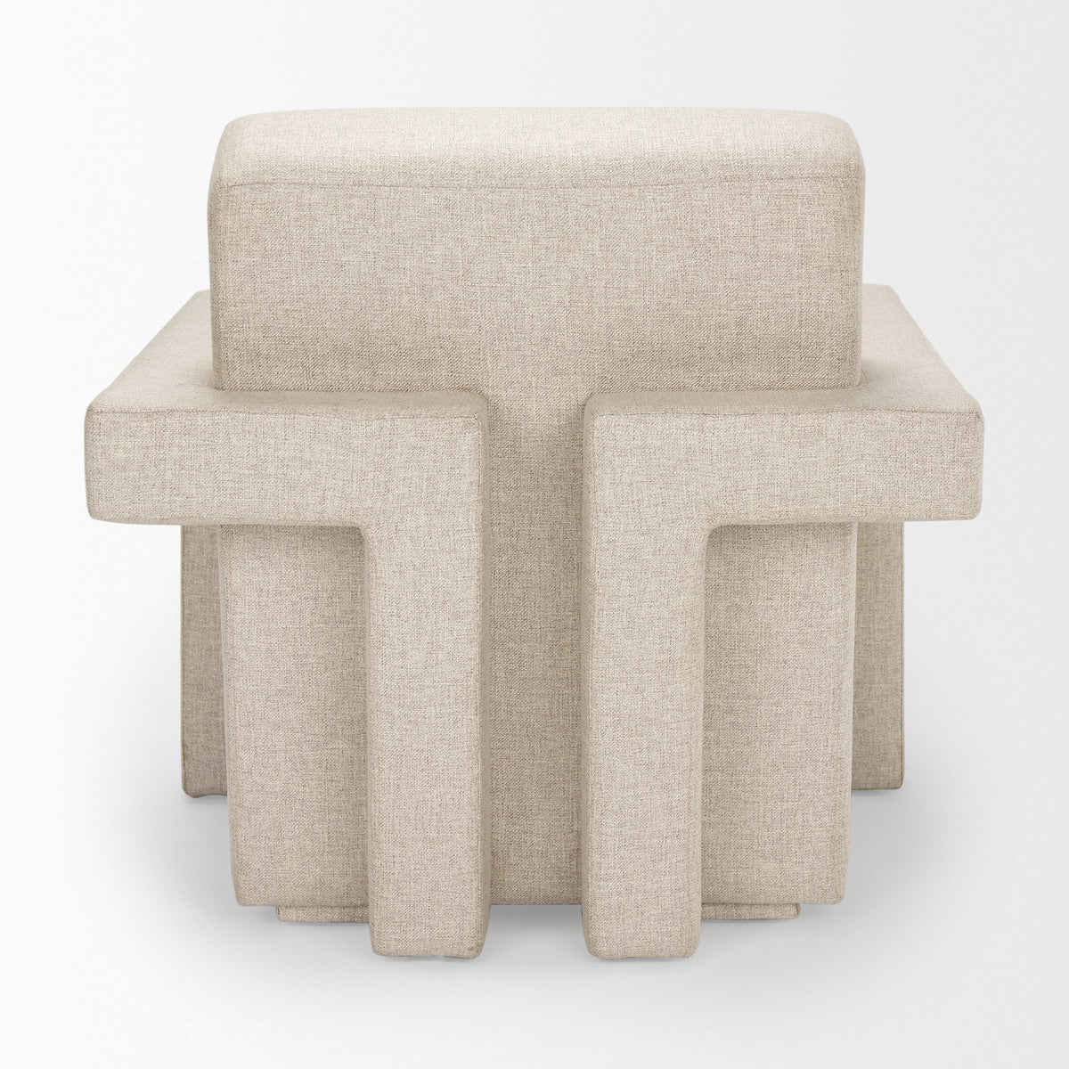 Sovereign Oatmeal Fully Upholstered Accent Chair-Accent Chairs-DECOROLALA