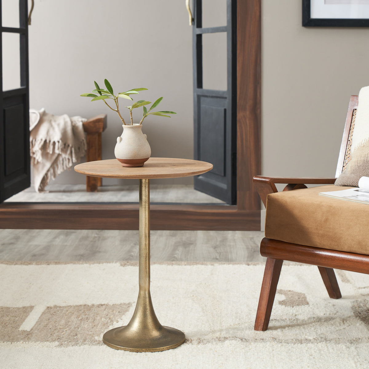 Sparta 23" Height Table, Yellow-Tables-DECOROLALA