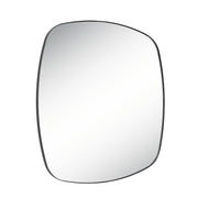 Sparti 36" Tall Square Wall Mirror, Black-Mirror-DECOROLALA
