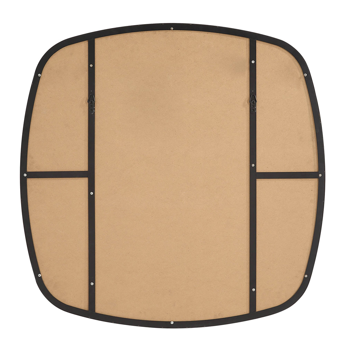 Sparti 36" Tall Square Wall Mirror, Black-Mirrors-DECOROLALA