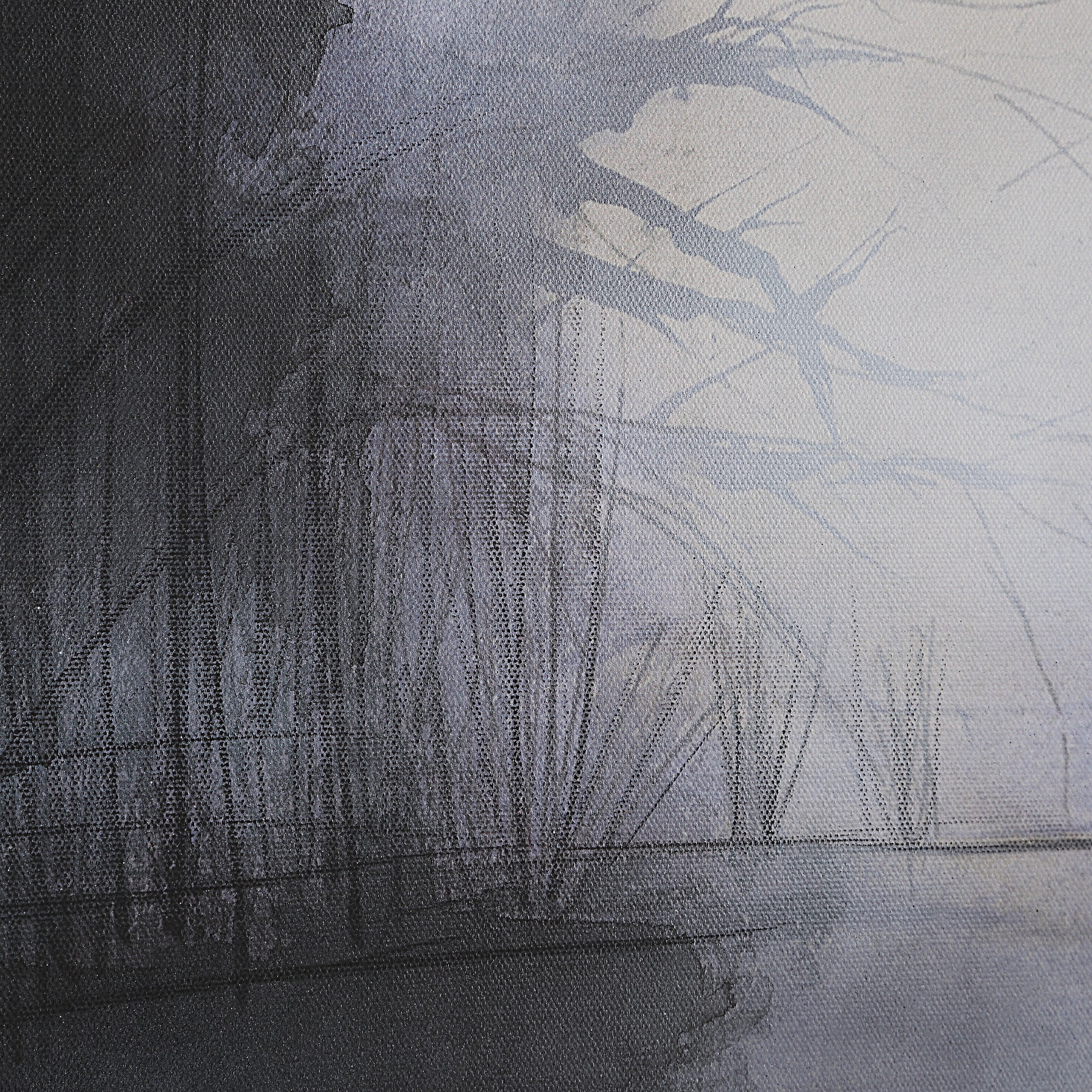 Spencer 40" H x 40" W Canvas Art, White-Canvas Art-DECOROLALA