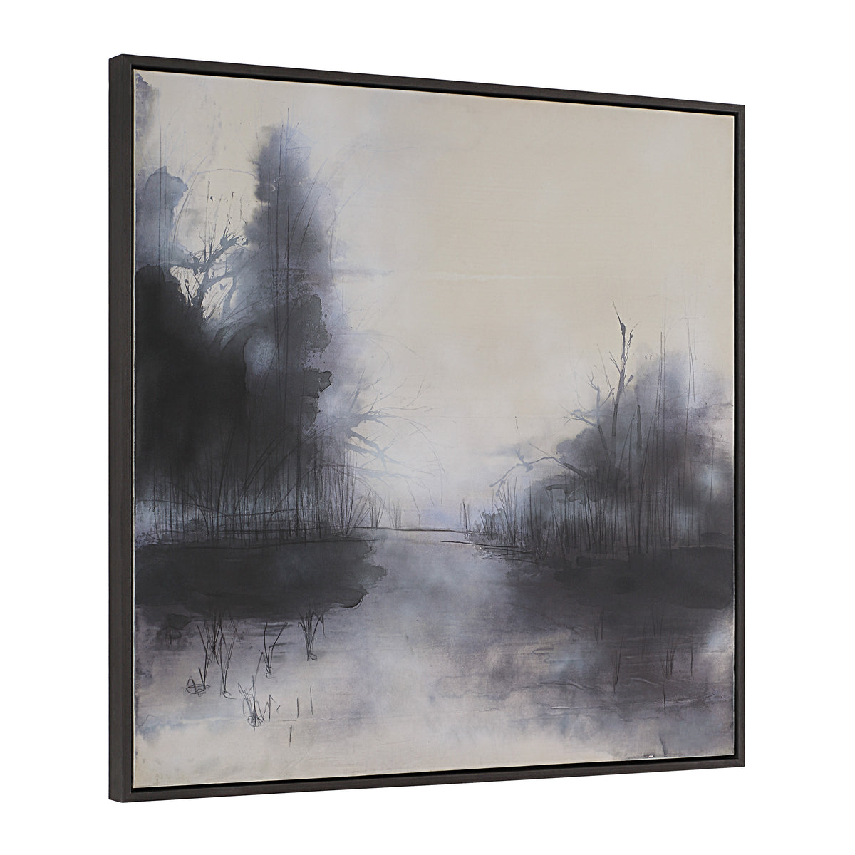 Spencer 40" H x 40" W Canvas Art, White-Canvas Prints-DECOROLALA