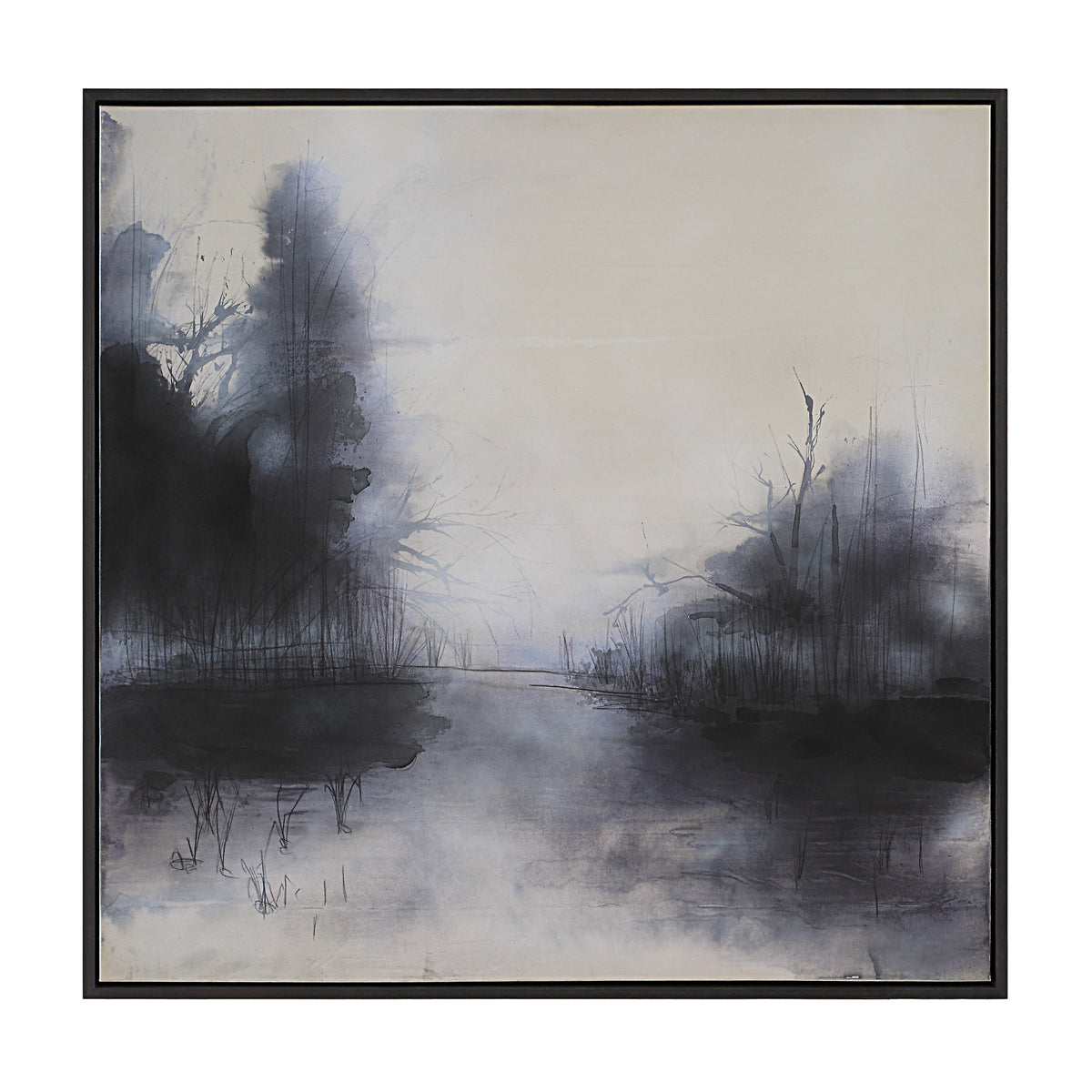 Spencer 40" H x 40" W Canvas Art, White-Canvas Prints-DECOROLALA
