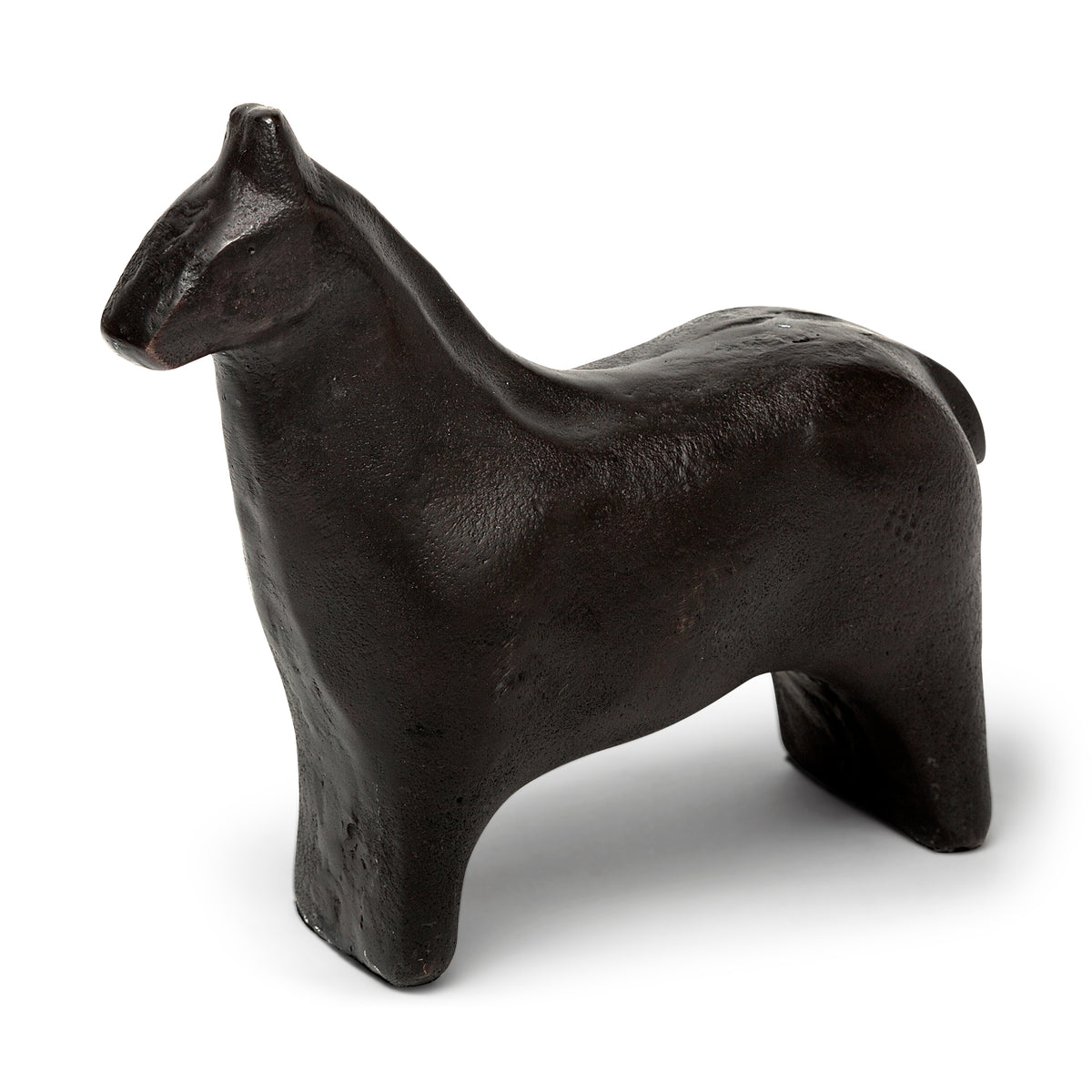 Sphynx II Black Cast Aluminum Cat Shaped Decorative Object-Decorative Objects-DECOROLALA