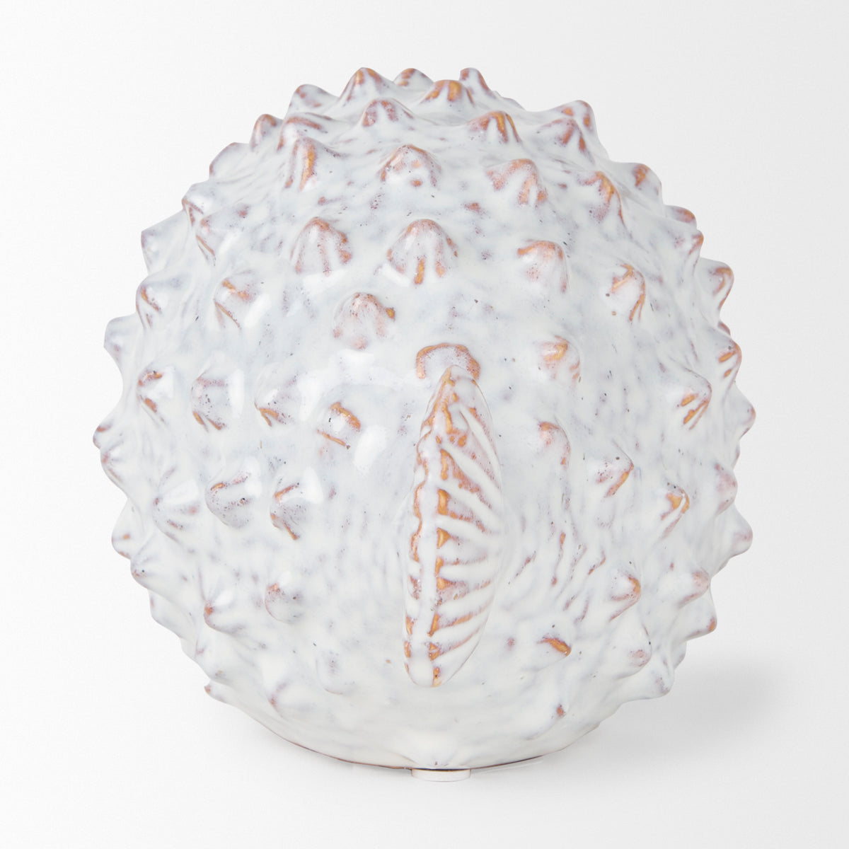 Spike II Large Ceramic Puffer Fish - Off-White 10"L x 6"W-Objects-DECOROLALA