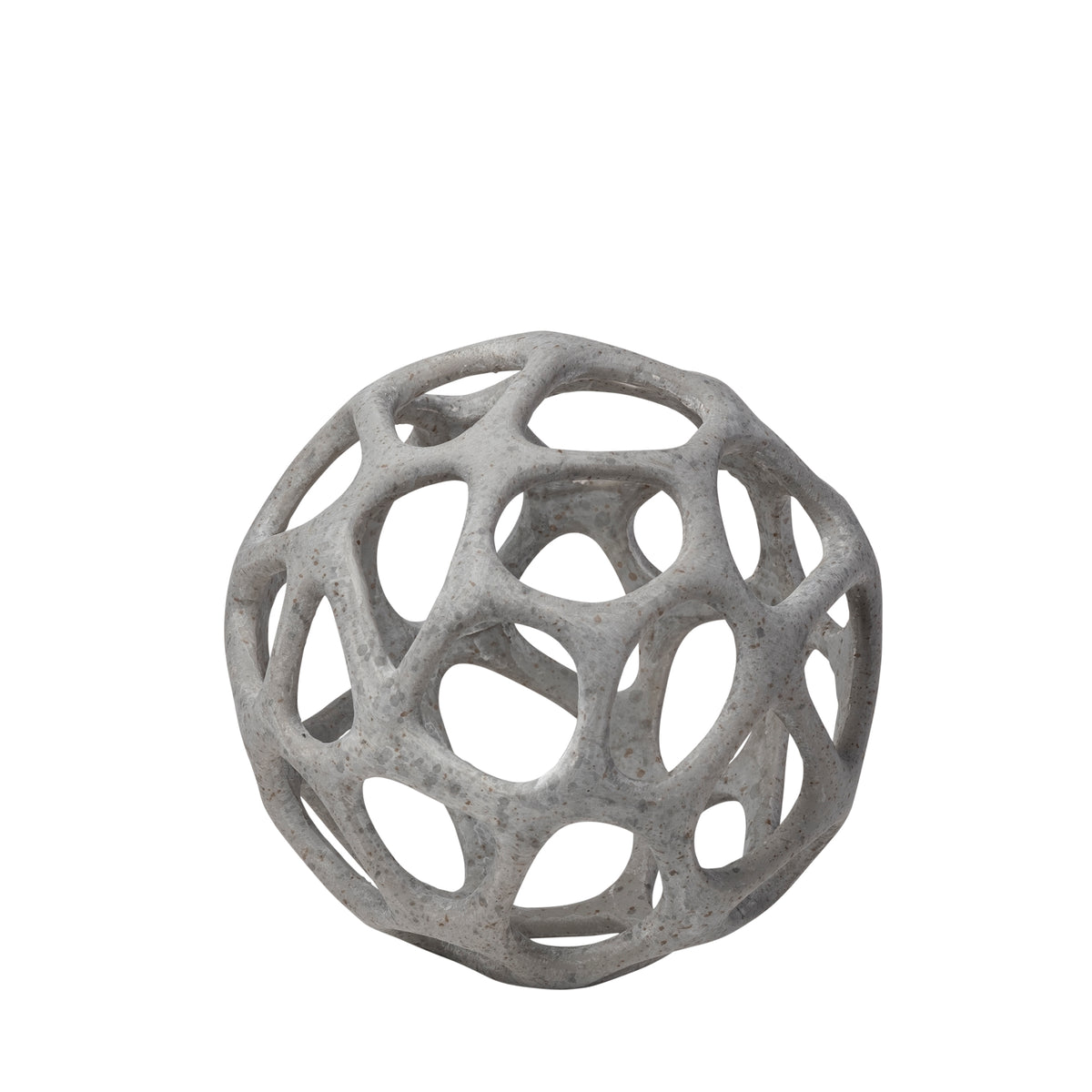 Spiro 6L x 6W Off-White Hollow Decorative Orb-Objects-DECOROLALA