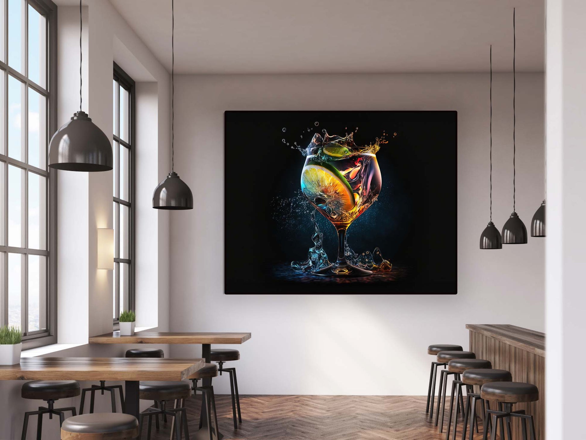 Splash Fine Art Canvas Print 48x36-Print-DECOROLALA