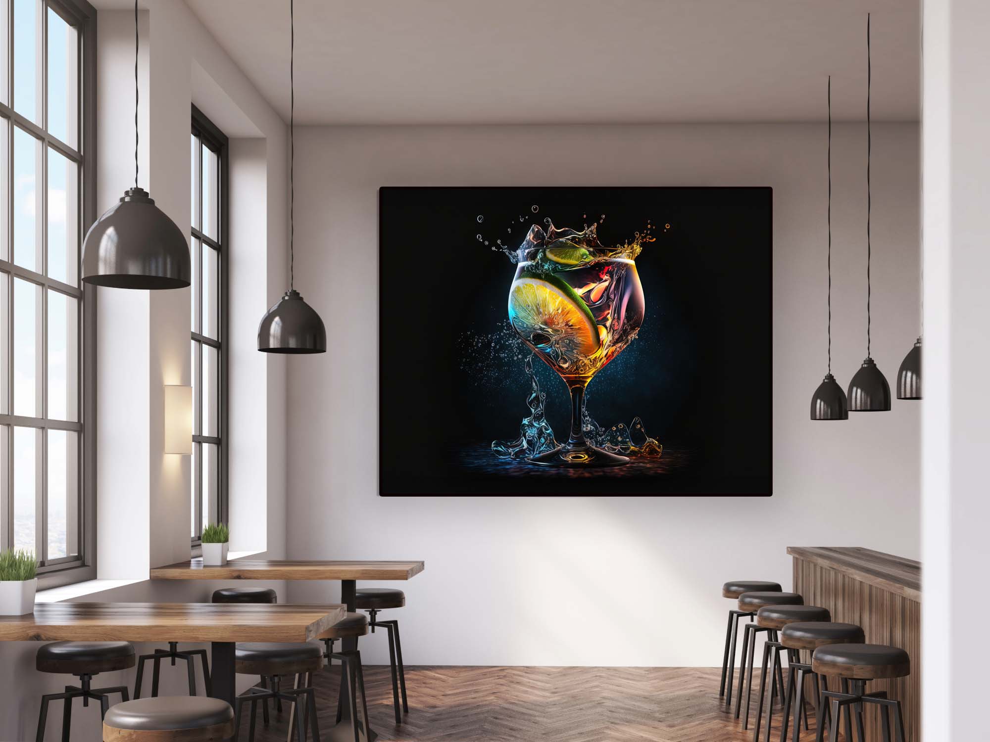 Splash Fine Art Canvas Print 48x36-Print-DECOROLALA