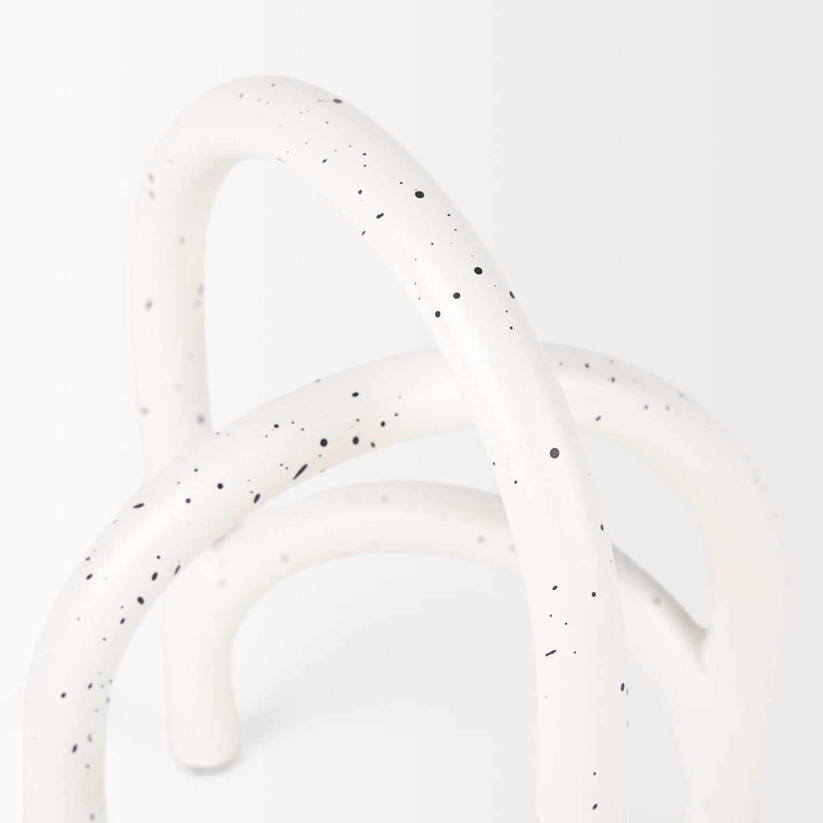 Springe White & Gray Speckled Arch Decorative Object (Set of 2)-Objects-DECOROLALA