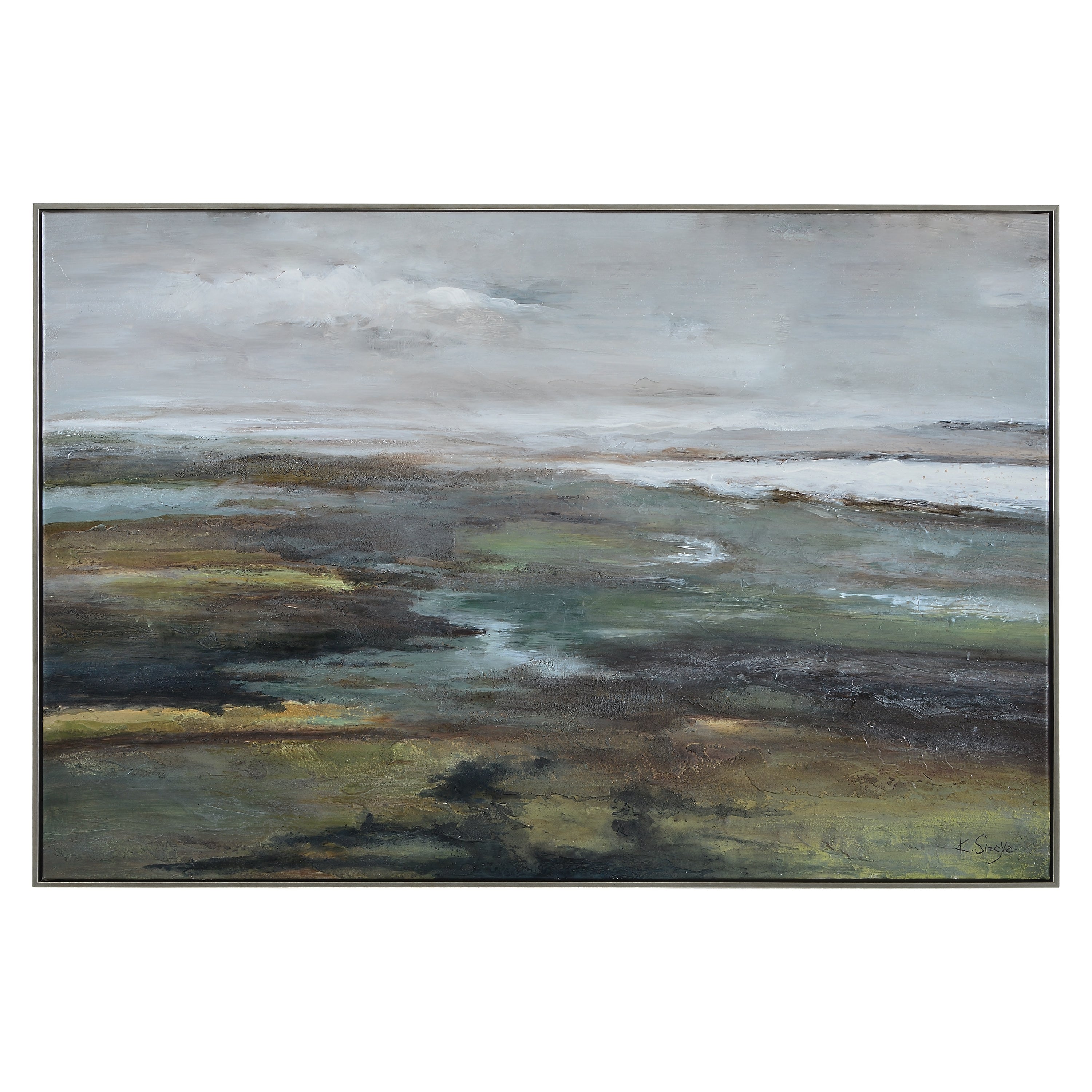 Sprucer 40" Wide Canvas Art, Yellow-Canvas Art-DECOROLALA