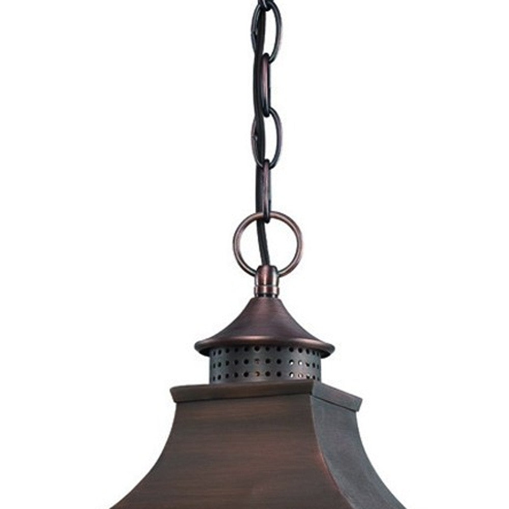 St. Charles 3-Light Acopper Patina Hanging Light-Chandeliers-DECOROLALA