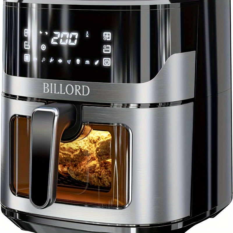 Stainless Air Fryer with Digital Touch Screen-Air Fryer Accessories-DECOROLALA