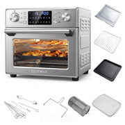 Stainless Steel Countertop Convection Oven with Bake-Silver-Toaster Ovens-DECOROLALA