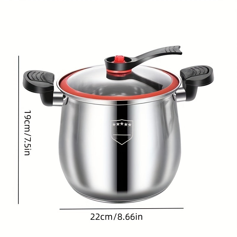 Stainless Steel Quick Cooking Stew Pot - 22cm Induction Compatible-Camp Cooking-DECOROLALA