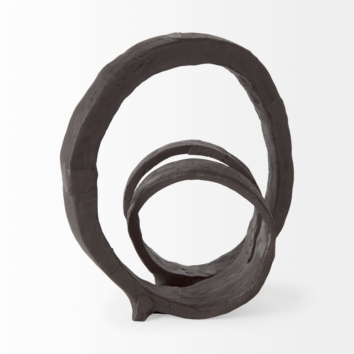 Stanislaw II Black Metal Infinite Ribbon Sculpture-Objects-DECOROLALA