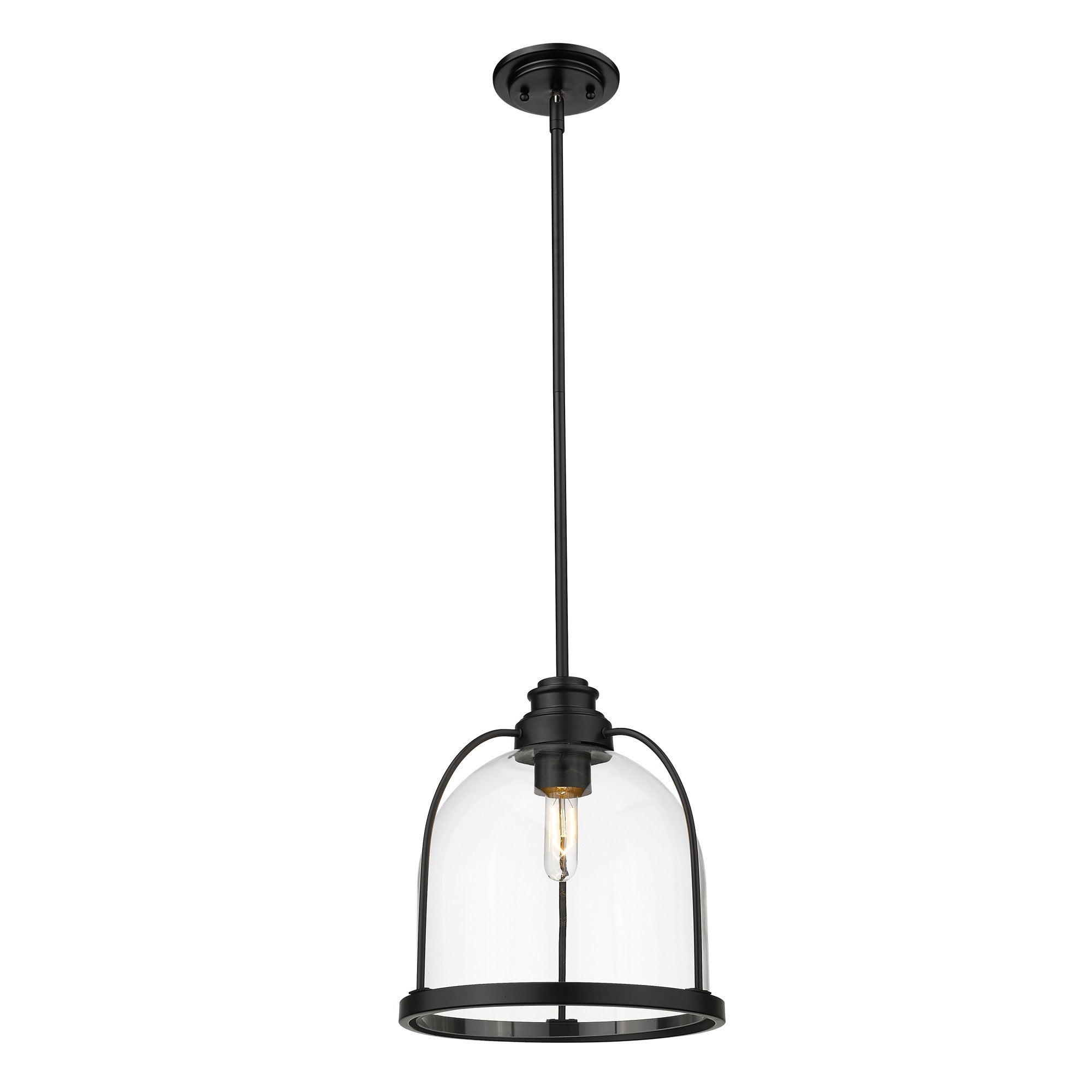 Stanton 1-Light Matte Black Pendant-Pendants-Hanging Lights-DECOROLALA