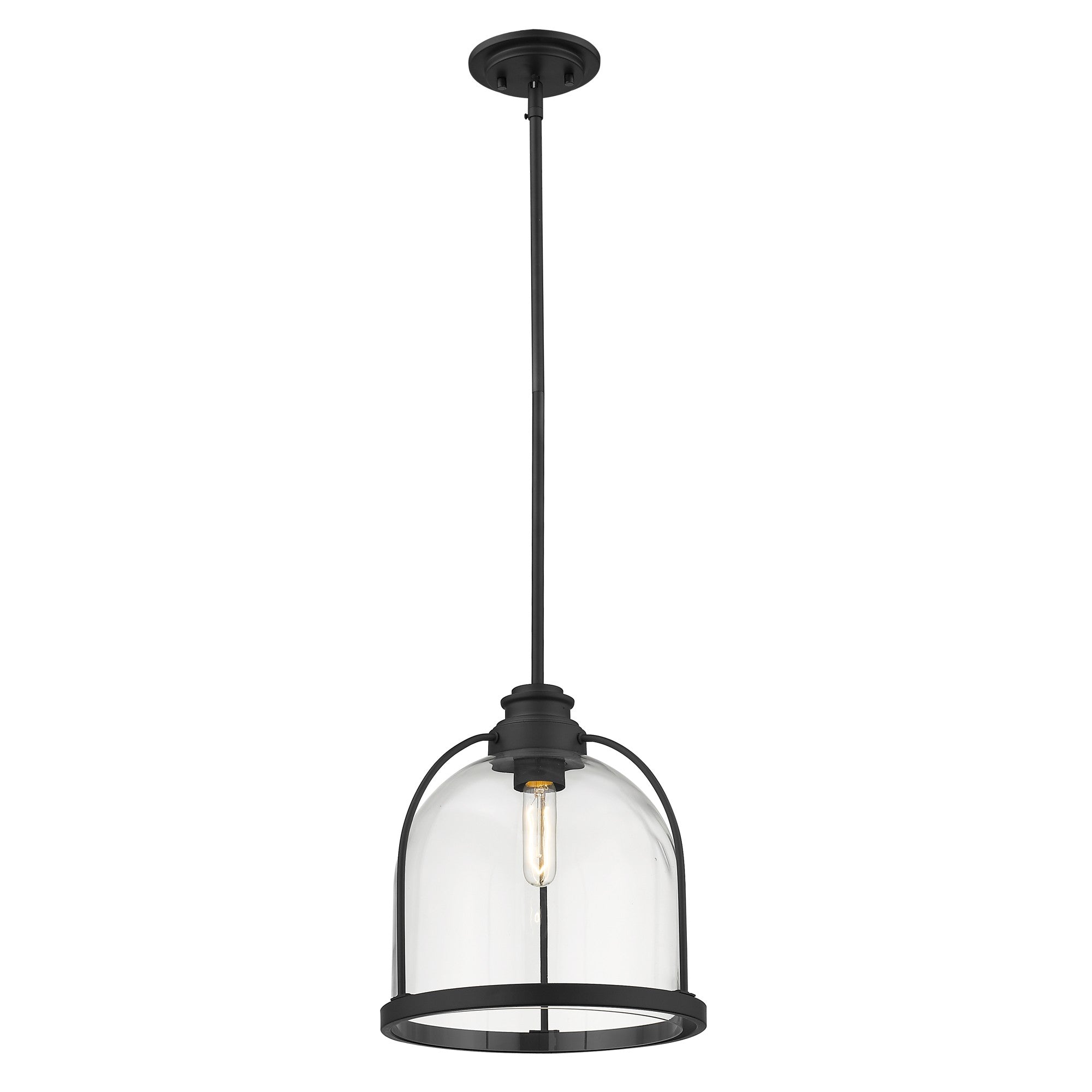 Stanton 1-Light Matte Black Pendant-Pendants-Hanging Lights-DECOROLALA