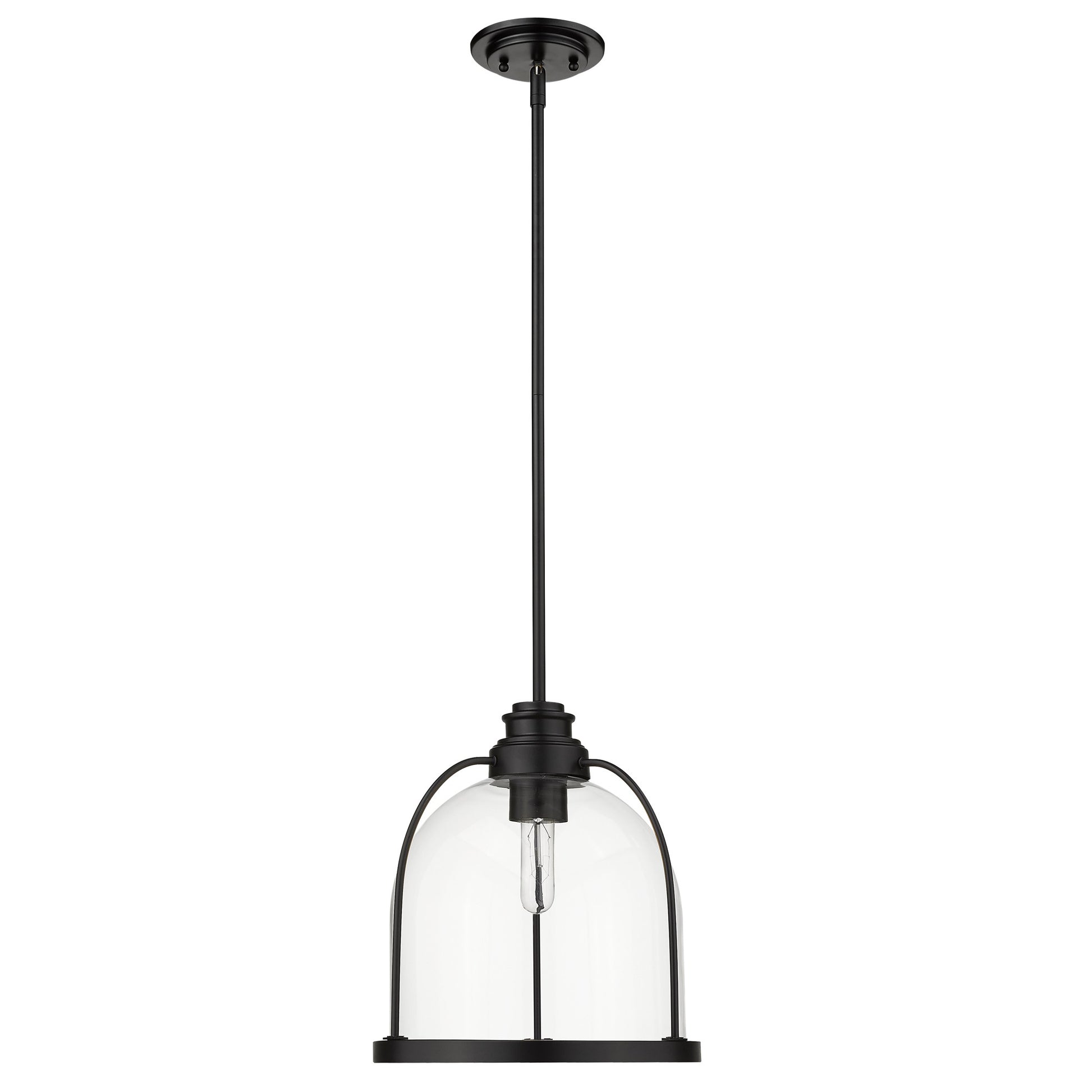 Stanton 1-Light Matte Black Pendant-Pendants-Hanging Lights-DECOROLALA