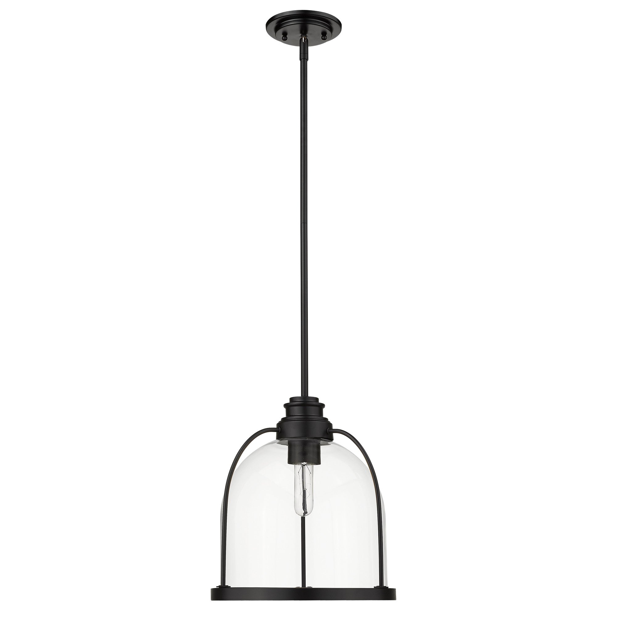Stanton 1-Light Matte Black Pendant-Pendants-Hanging Lights-DECOROLALA