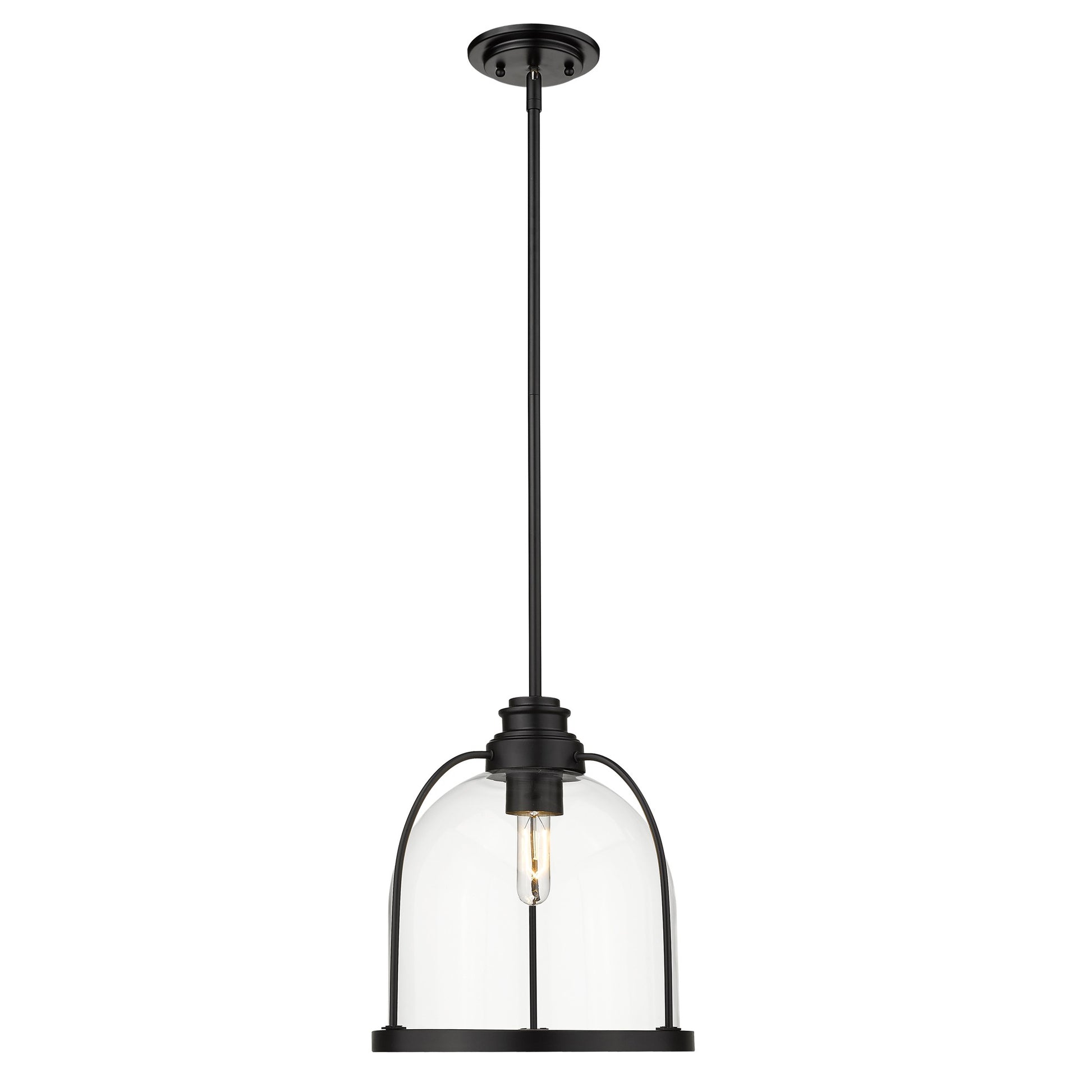 Stanton 1-Light Matte Black Pendant-Pendants-Hanging Lights-DECOROLALA