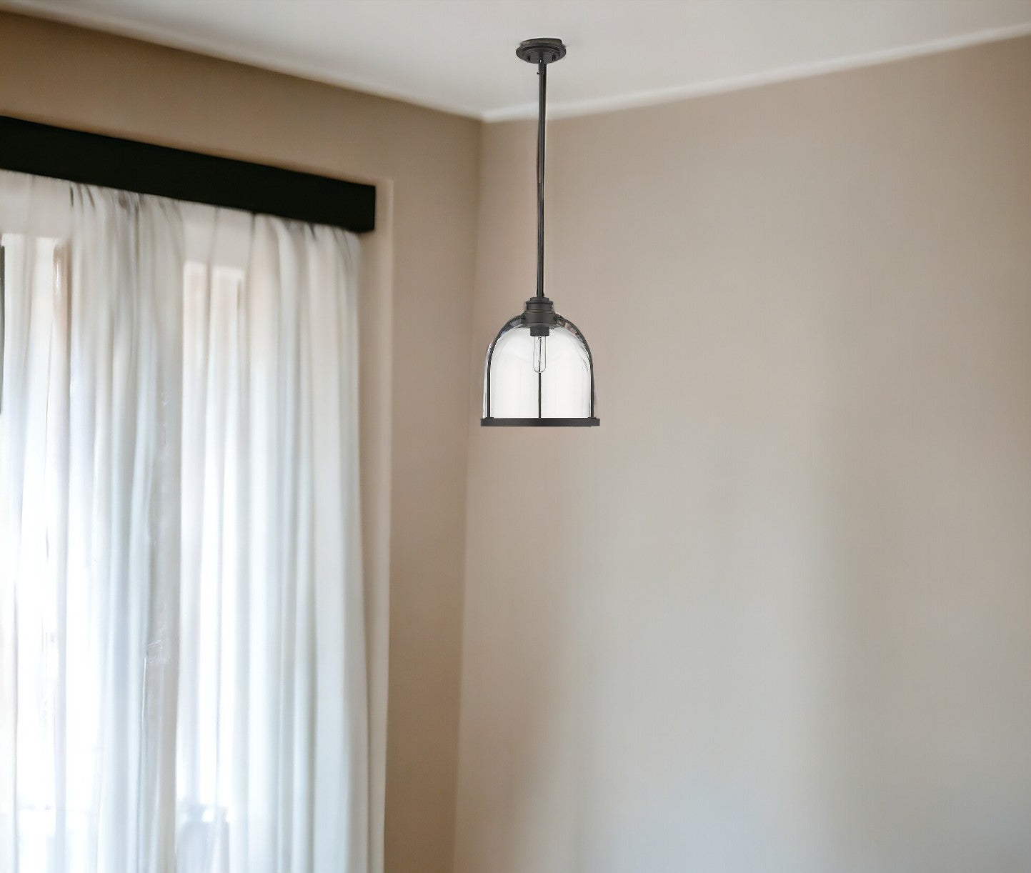 Stanton 1-Light Oil-Rubbed Bronze Pendant-Pendants-Hanging Lights-DECOROLALA