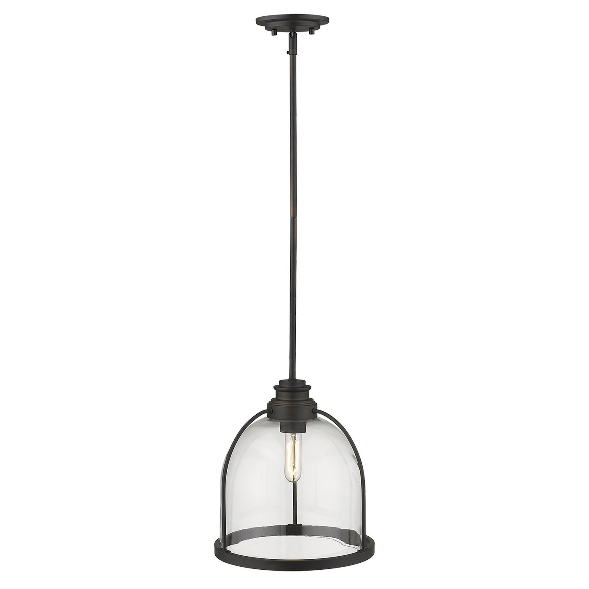 Stanton 1-Light Oil-Rubbed Bronze Pendant-Pendants-Hanging Lights-DECOROLALA