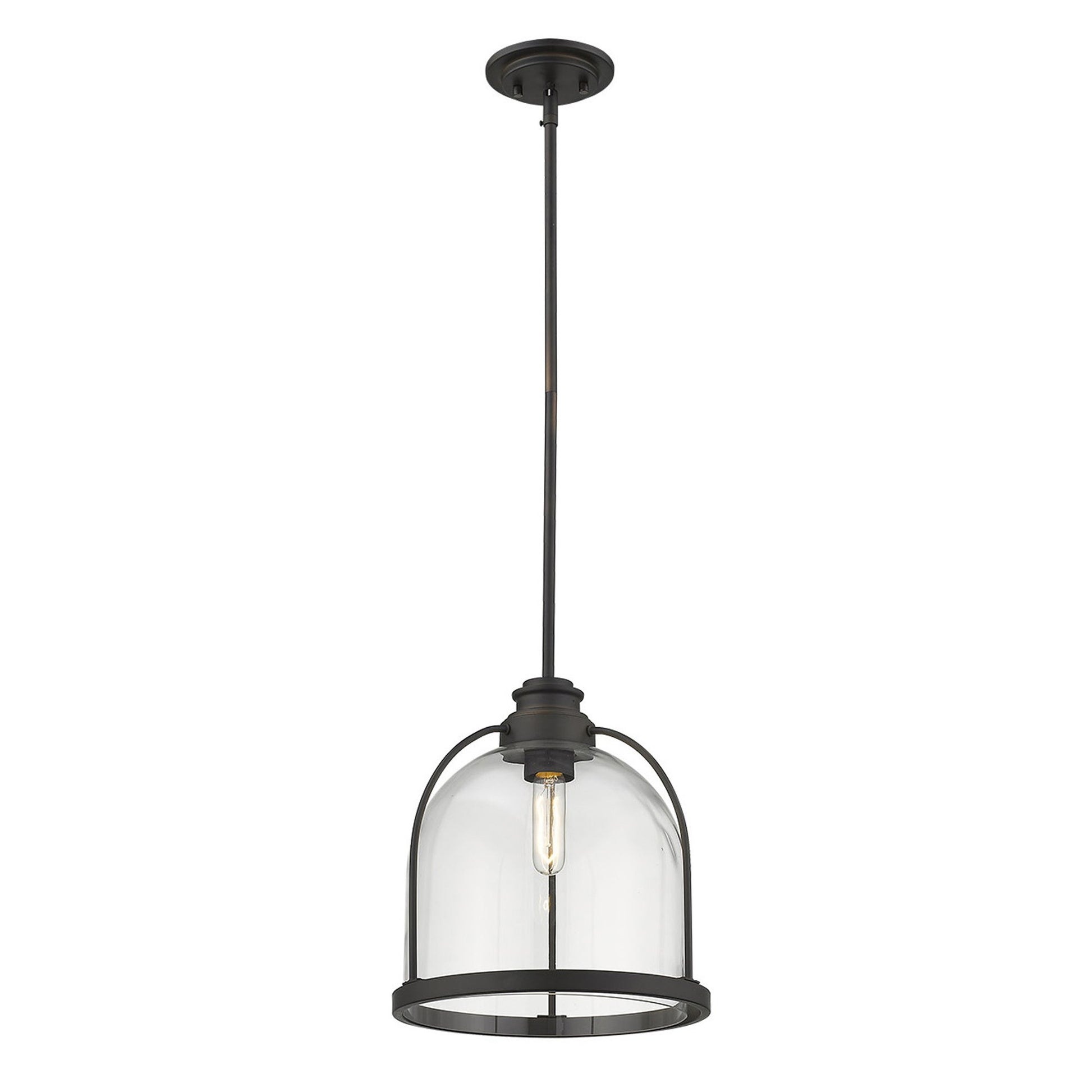 Stanton 1-Light Oil-Rubbed Bronze Pendant-Pendants-Hanging Lights-DECOROLALA