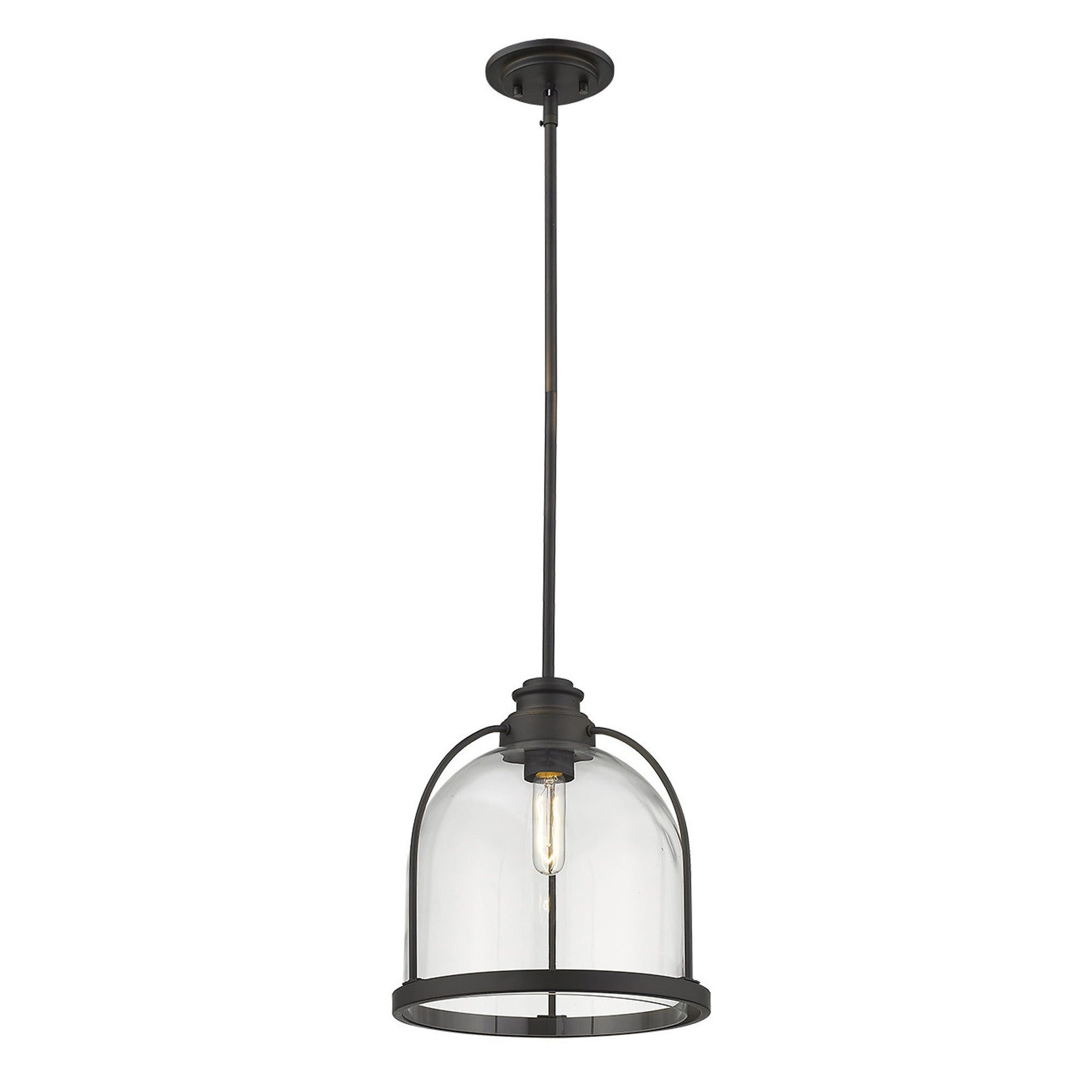 Stanton 1-Light Oil-Rubbed Bronze Pendant-Pendants-Hanging Lights-DECOROLALA