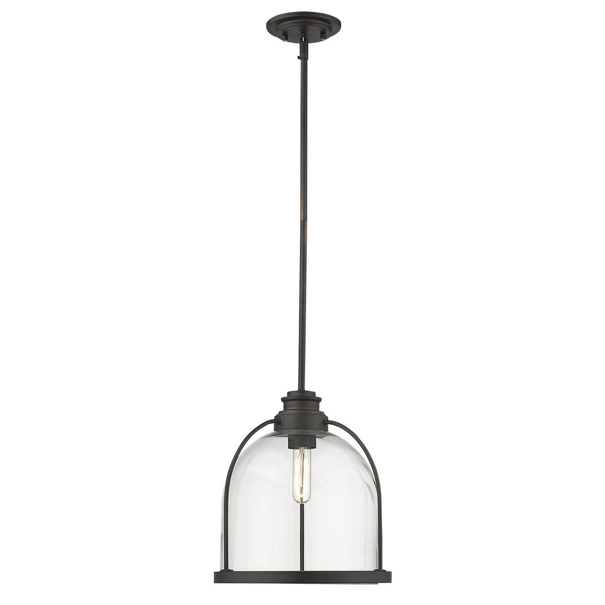 Stanton 1-Light Oil-Rubbed Bronze Pendant-Pendants-Hanging Lights-DECOROLALA