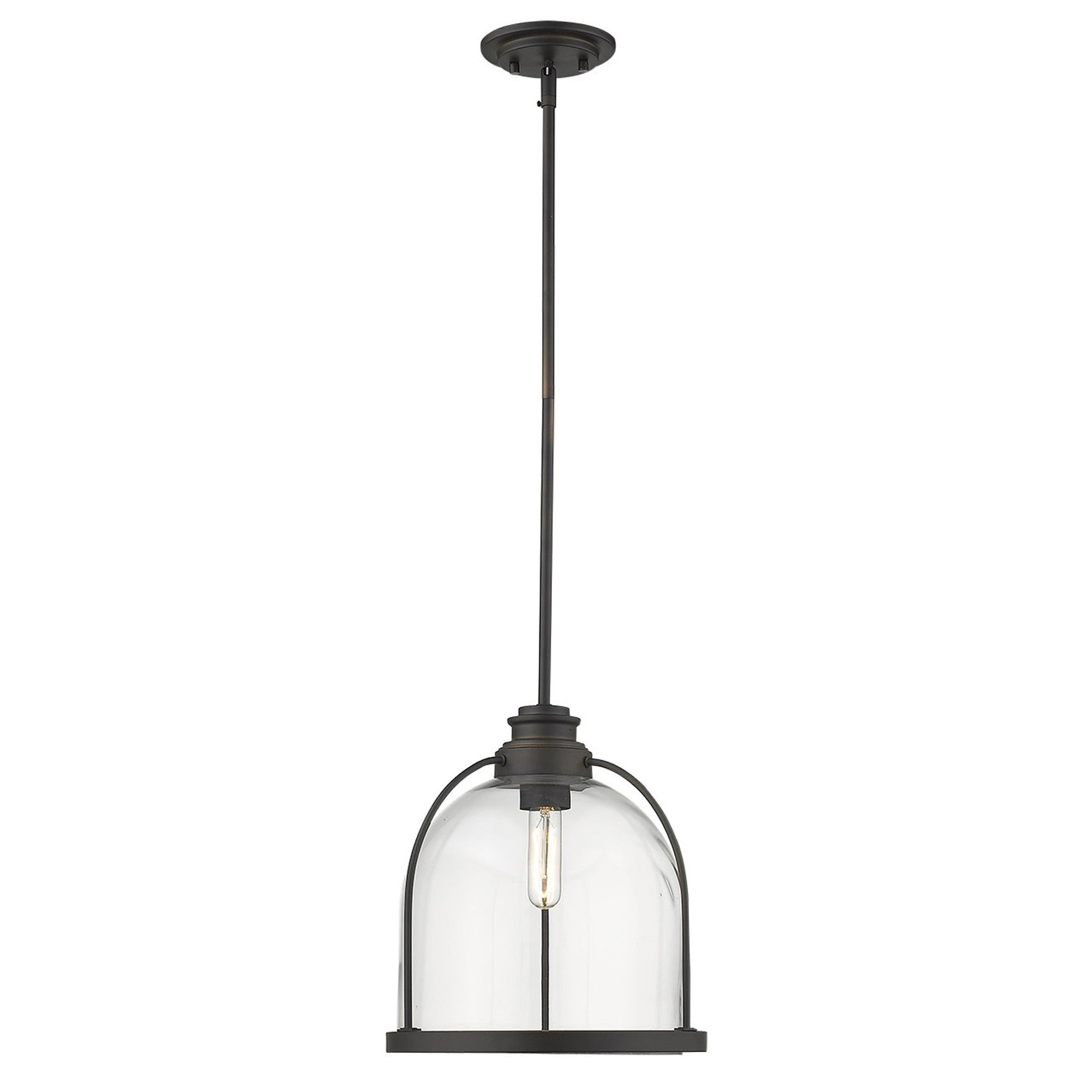Stanton 1-Light Oil-Rubbed Bronze Pendant-Pendants-Hanging Lights-DECOROLALA