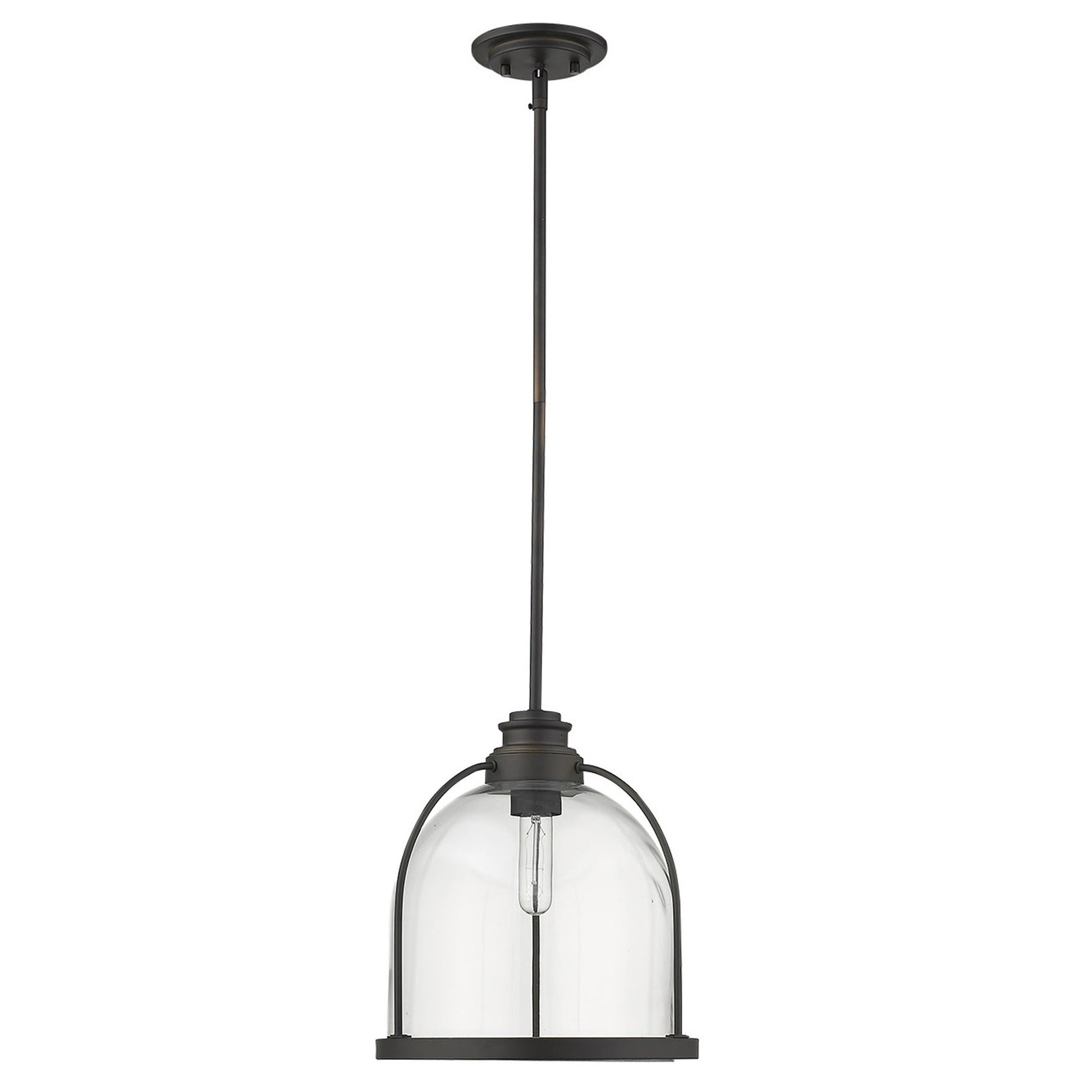 Stanton 1-Light Oil-Rubbed Bronze Pendant-Pendants-Hanging Lights-DECOROLALA