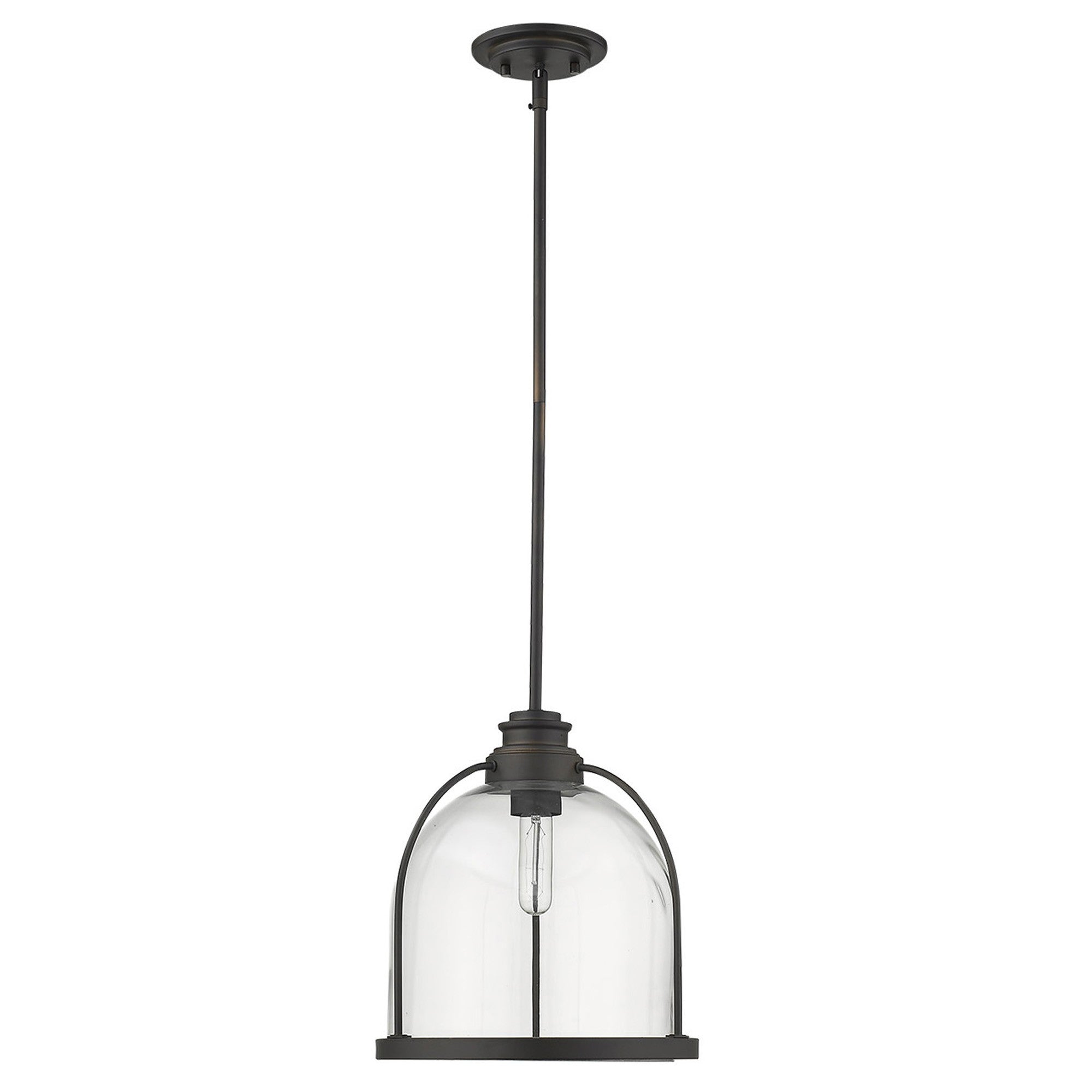 Stanton 1-Light Oil-Rubbed Bronze Pendant-Pendants-Hanging Lights-DECOROLALA