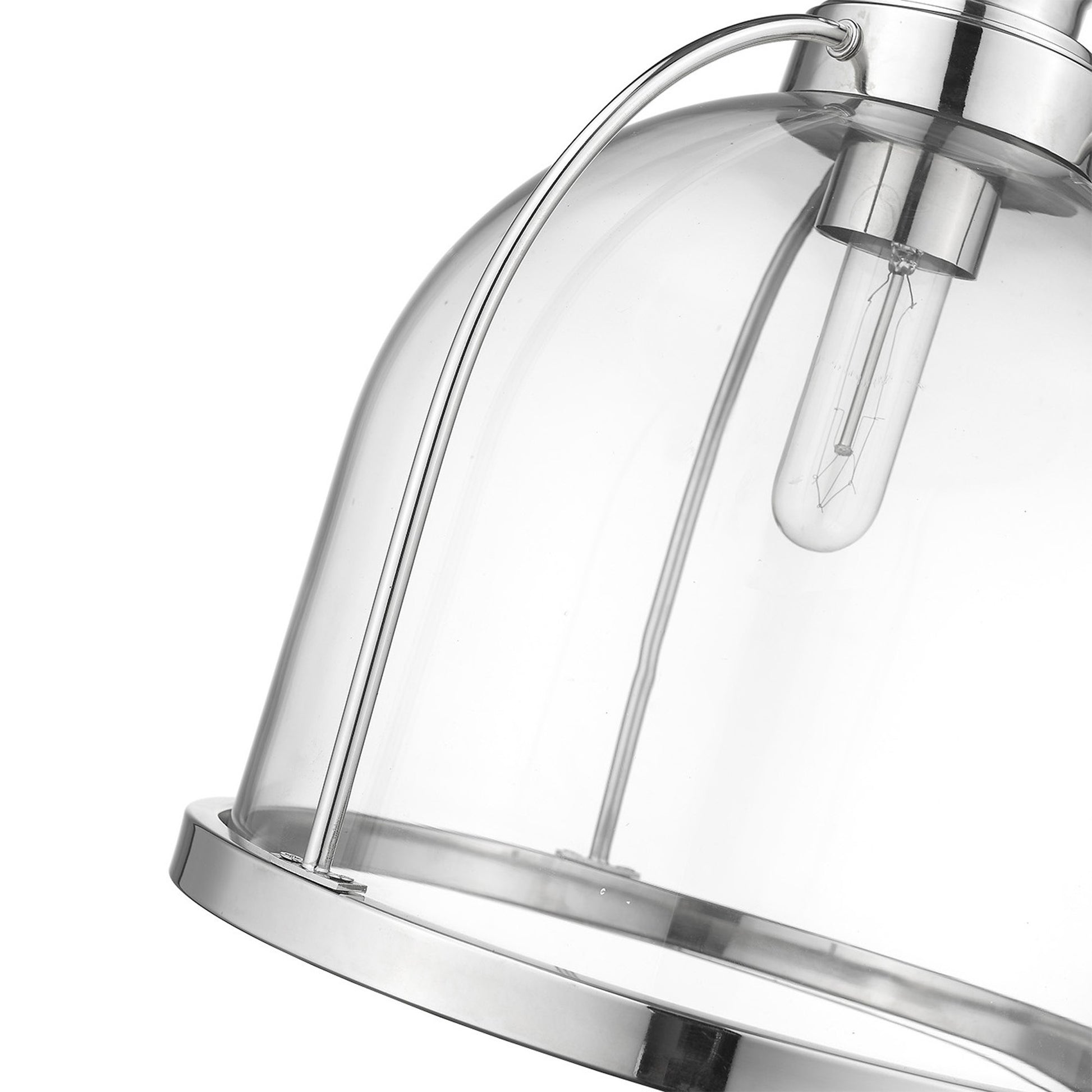 Stanton 1-Light Polished Nickel Pendant-Pendants-Hanging Lights-DECOROLALA