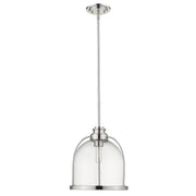 Stanton 1-Light Polished Nickel Pendant-Pendants-Hanging Lights-DECOROLALA