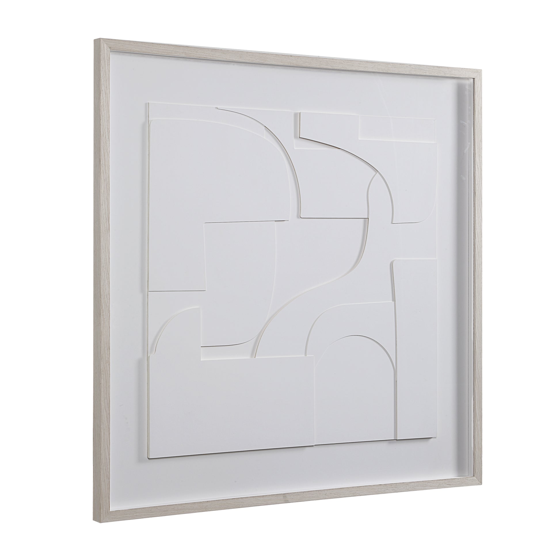 Stardust 48" Wide Wall Art, Matte White-Wall Art-DECOROLALA