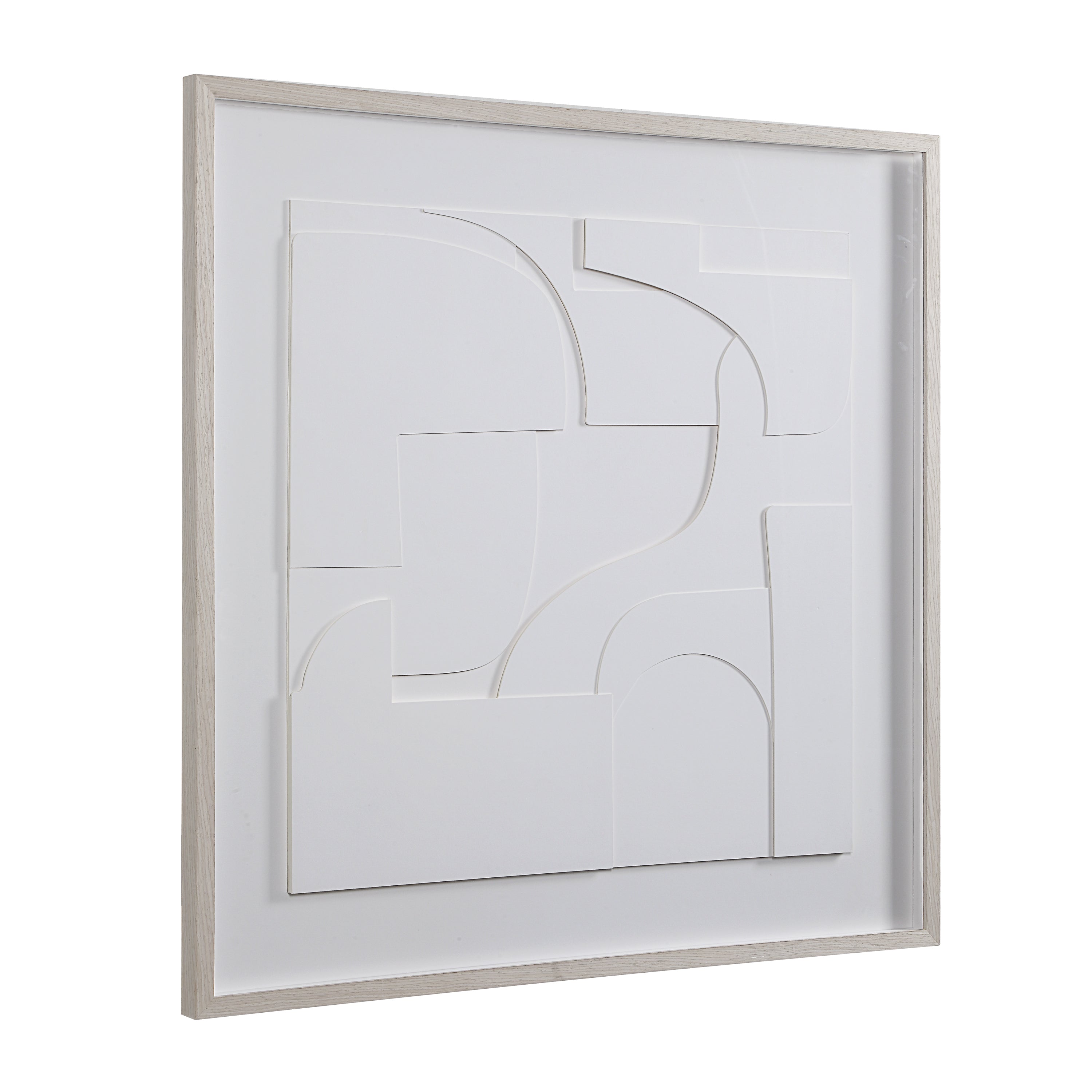 Stardust 48" Wide Wall Art, Matte White-Wall Art-DECOROLALA