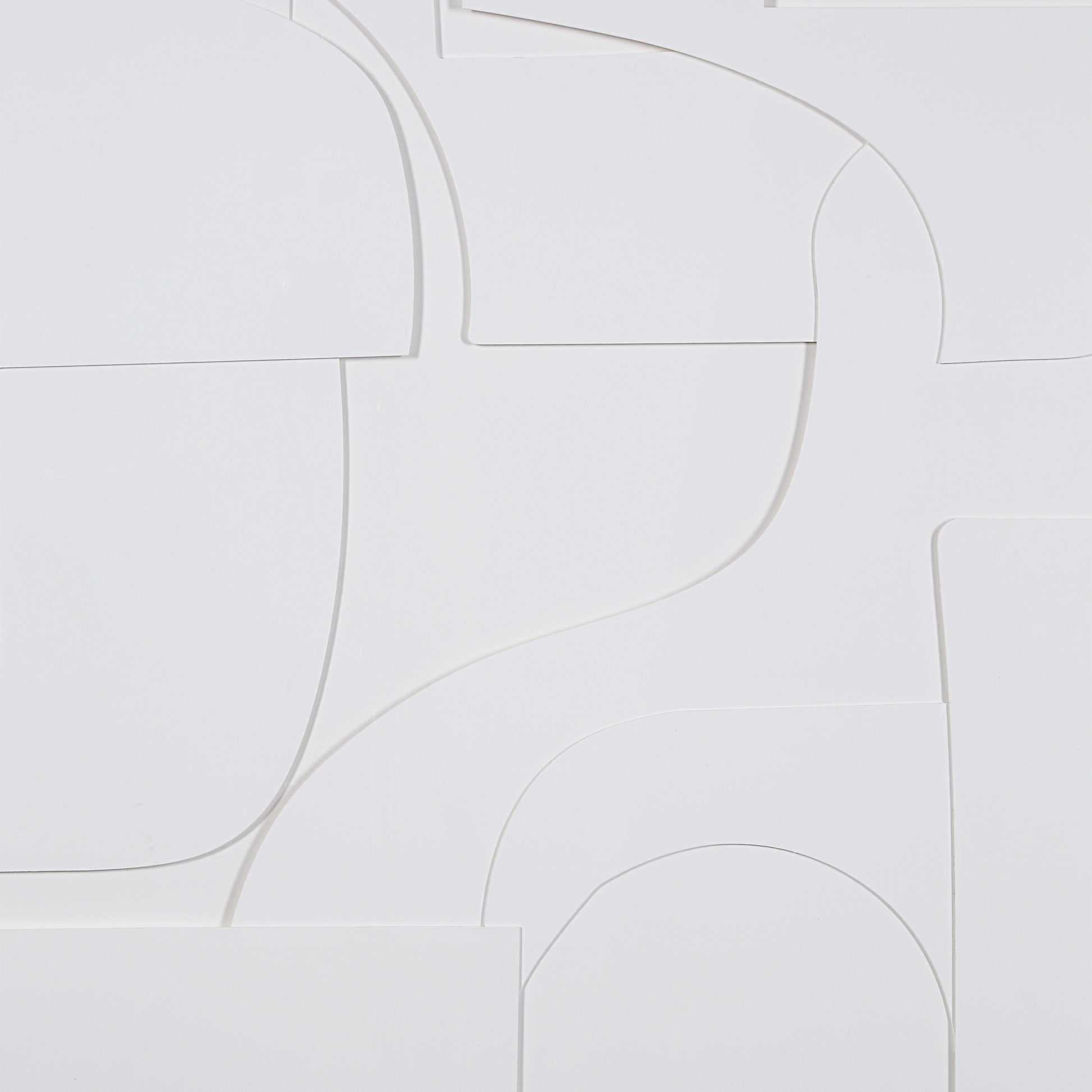 Stardust 48" Wide Wall Art, Matte White-Wall Art-DECOROLALA