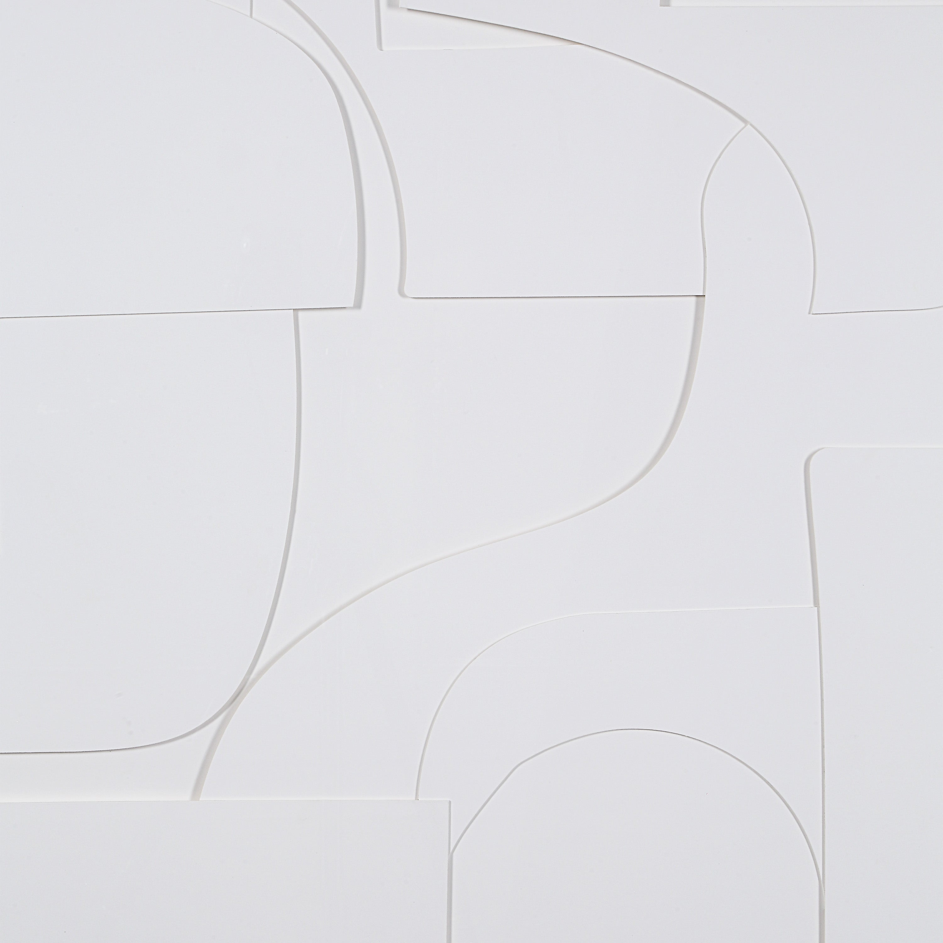 Stardust 48" Wide Wall Art, Matte White-Wall Art-DECOROLALA