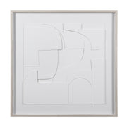 Stardust 48" Wide Wall Art, Matte White-Wall Art-DECOROLALA